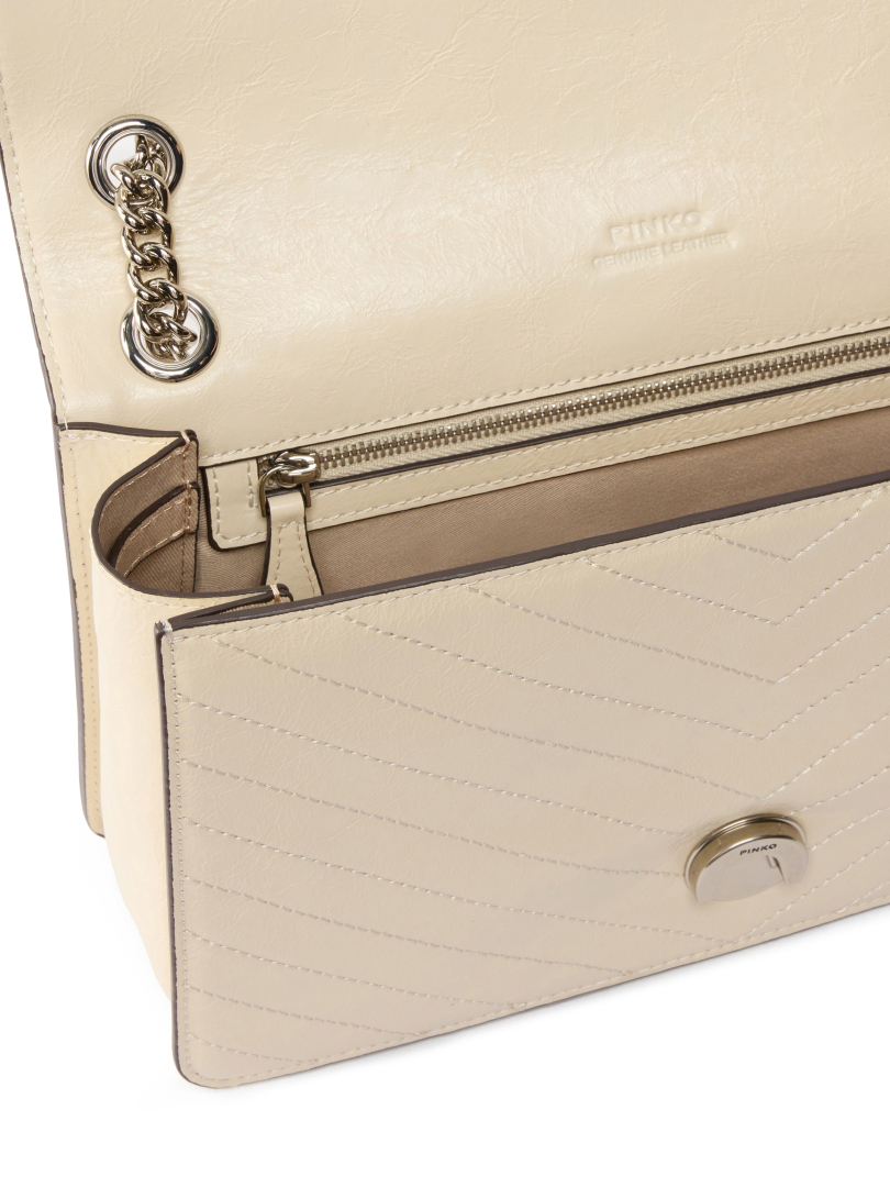 ΓΥΝΑΙΚΕΙΑ ΔΕΡΜΑΤΙΝΗ ΤΣΑΝΤΑ ΩΜΟΥ LOVE ONE LIGHT CLASSIC 2