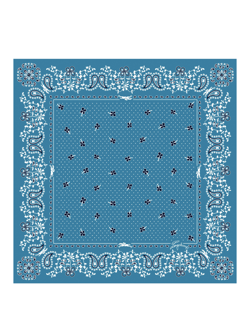 ΓΥΝΑΙΚΕΙΟ ΦΟΥΛΑΡΙ FRENCH BANDANA SILK SCARF 50 1