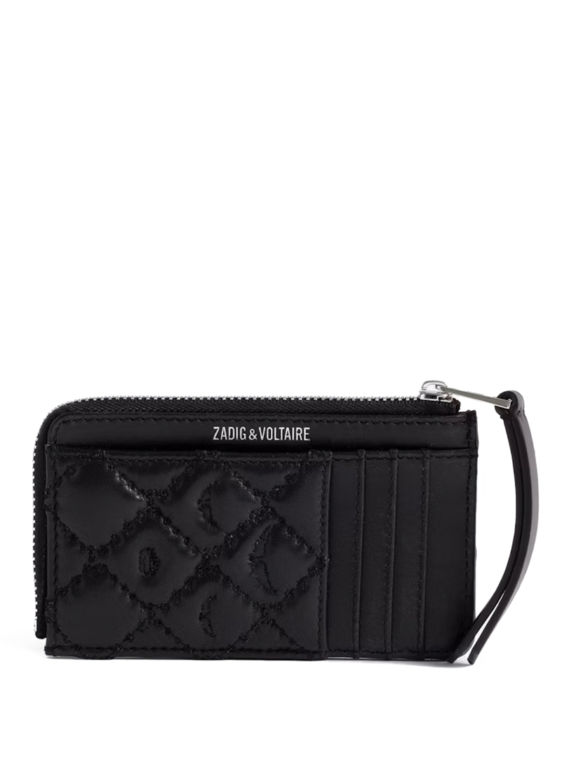 ΓΥΝΑΙΚΕΙΑ ΔΕΡΜΑΤΙΝΗ ΘΗΚΗ ΚΑΡΤΩΝ QUILTED MONOGRAM 1