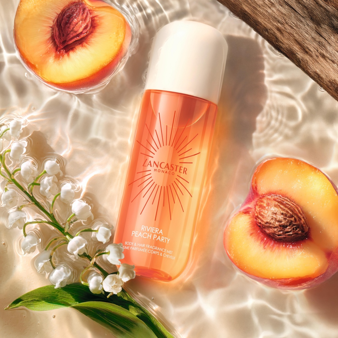 LANCASTER RIVIERA PEACH PARTY BODY & HAIR FRAGRANCE MIST 2
