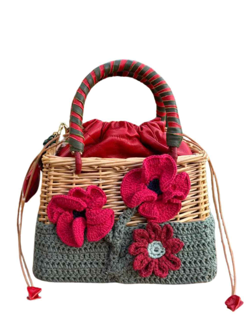 ΓΥΝΑΙΚΕΙΑ ΨΑΘΙΝΗ ΤΣΑΝΤΑ ΧΕΙΡΟΣ POPPY WICKER 0