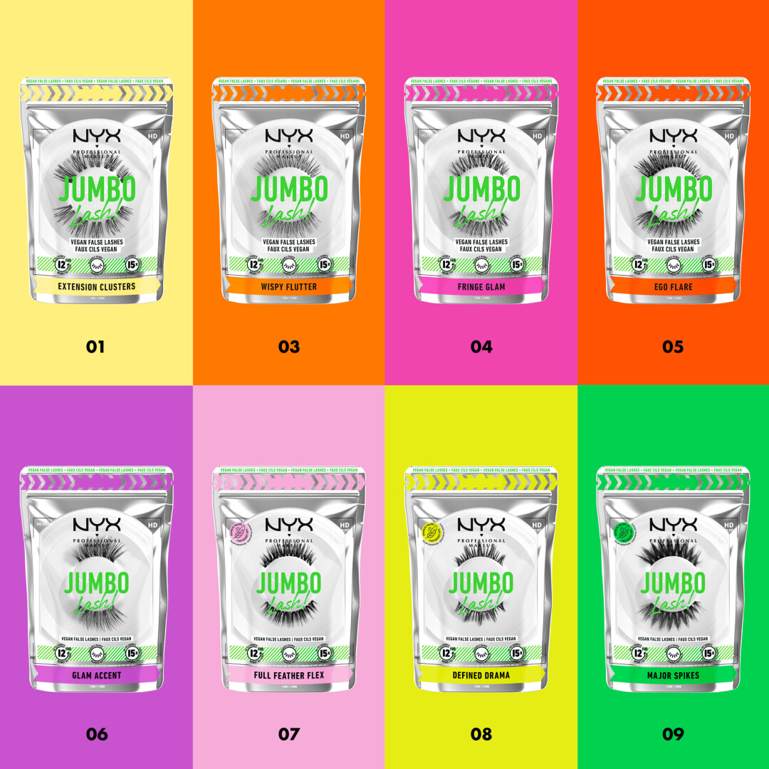 JUMBO LASH! VEGAN FALSE LASHES ΒΛΕΦΑΡΙΔΕΣ GLAM ACCENT 4