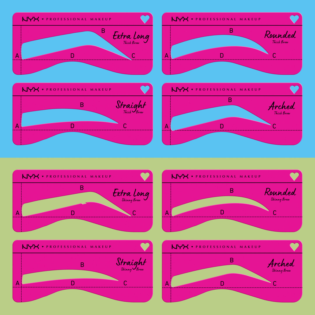 ZERO TO BROW STENCIL FOR SKINNY BROWS 1