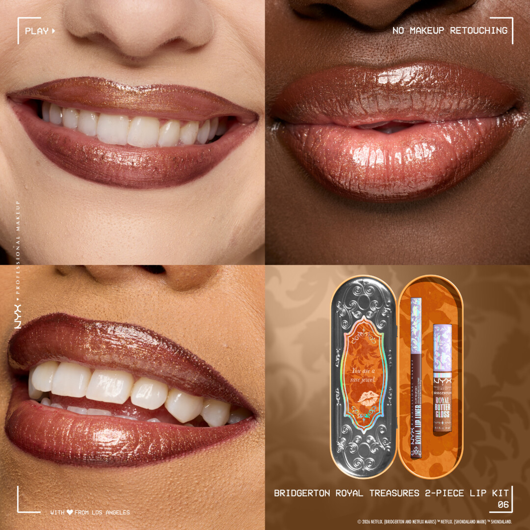 BRIDGERTON ROYAL TREASURES 2-PIECE LIP KIT 6 7