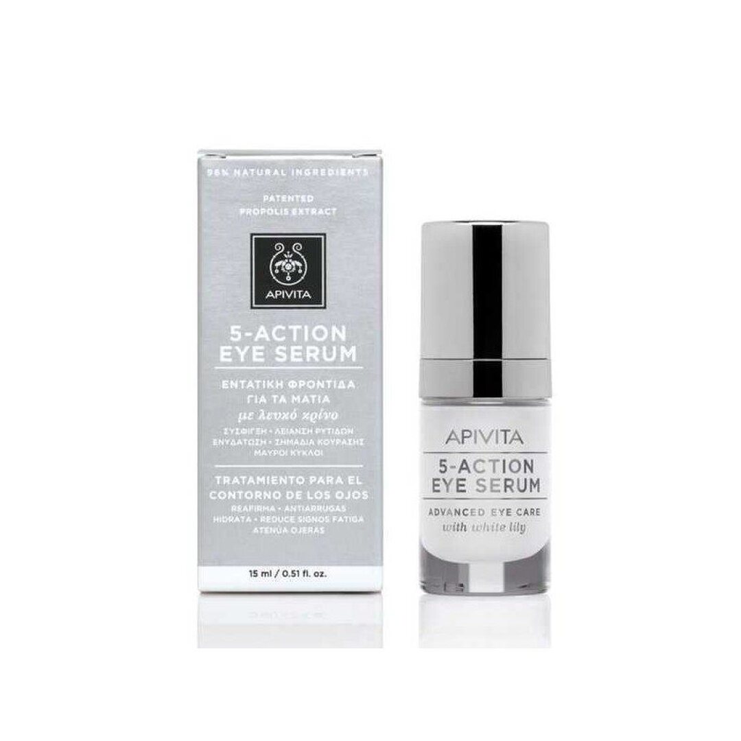 5-ACTION EYE SERUM ΜΕ ΛΕΥΚΟ ΚΡΙΝΟ 1