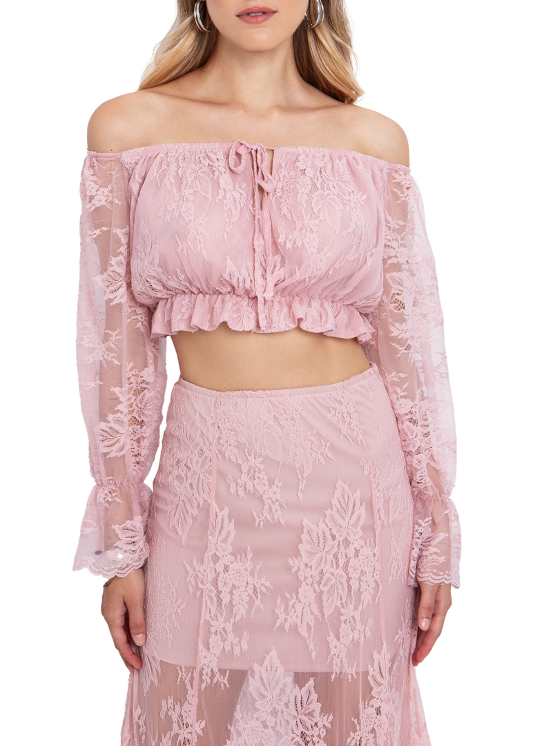 ΓΥΝΑΙΚΕΙΟ CROPPED ΤΟΠ ΜΕ ΔΑΝΤΕΛΑ 2