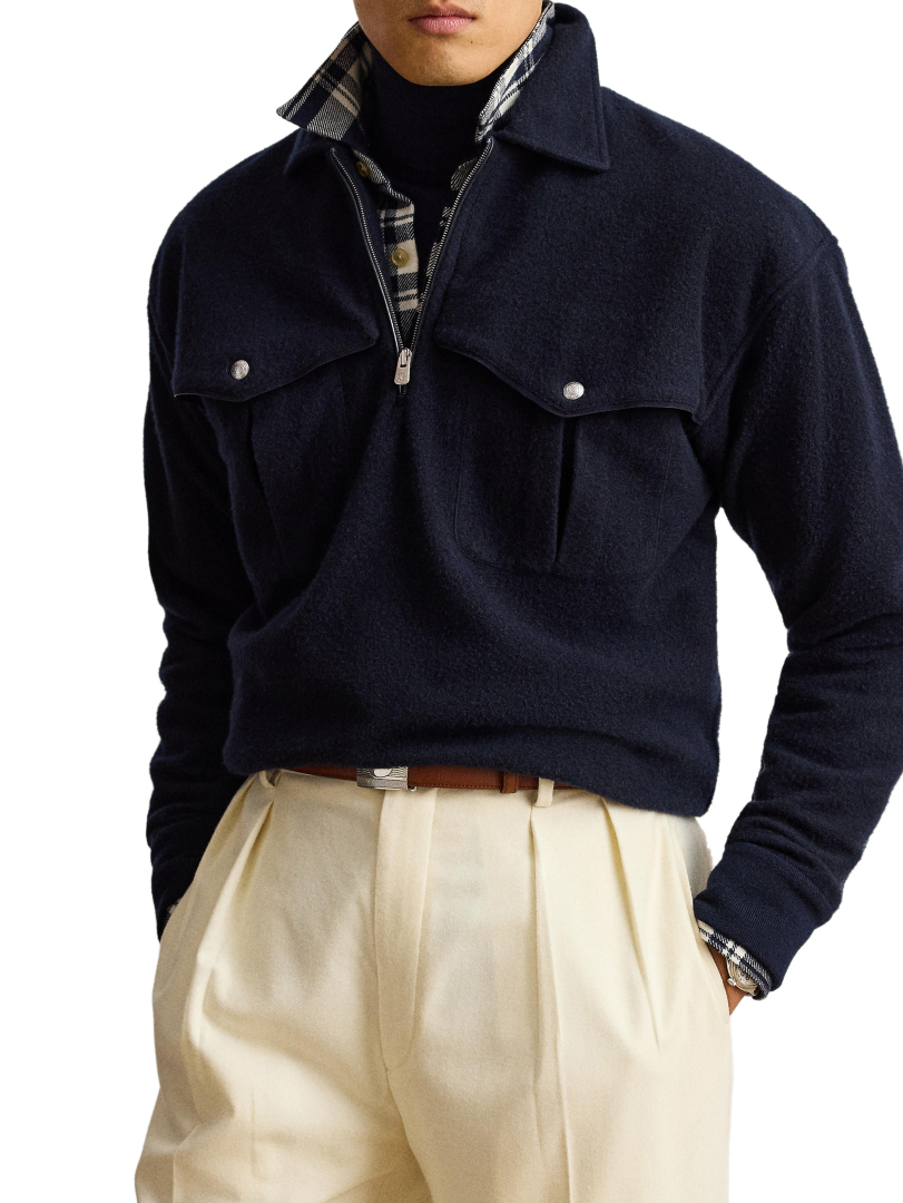 ΑΝΔΡΙΚΟ ΠΟΥΛΟΒΕΡ HALF-ZIP  1