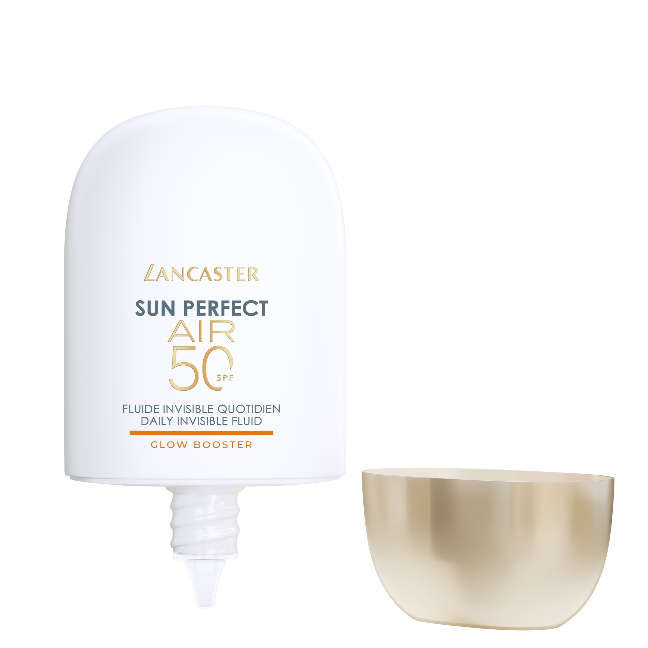 LANCASTER SUN PERFECT AIR DAILY INVISIBLE FLUID SPF50 GLOW BOOSTER 1