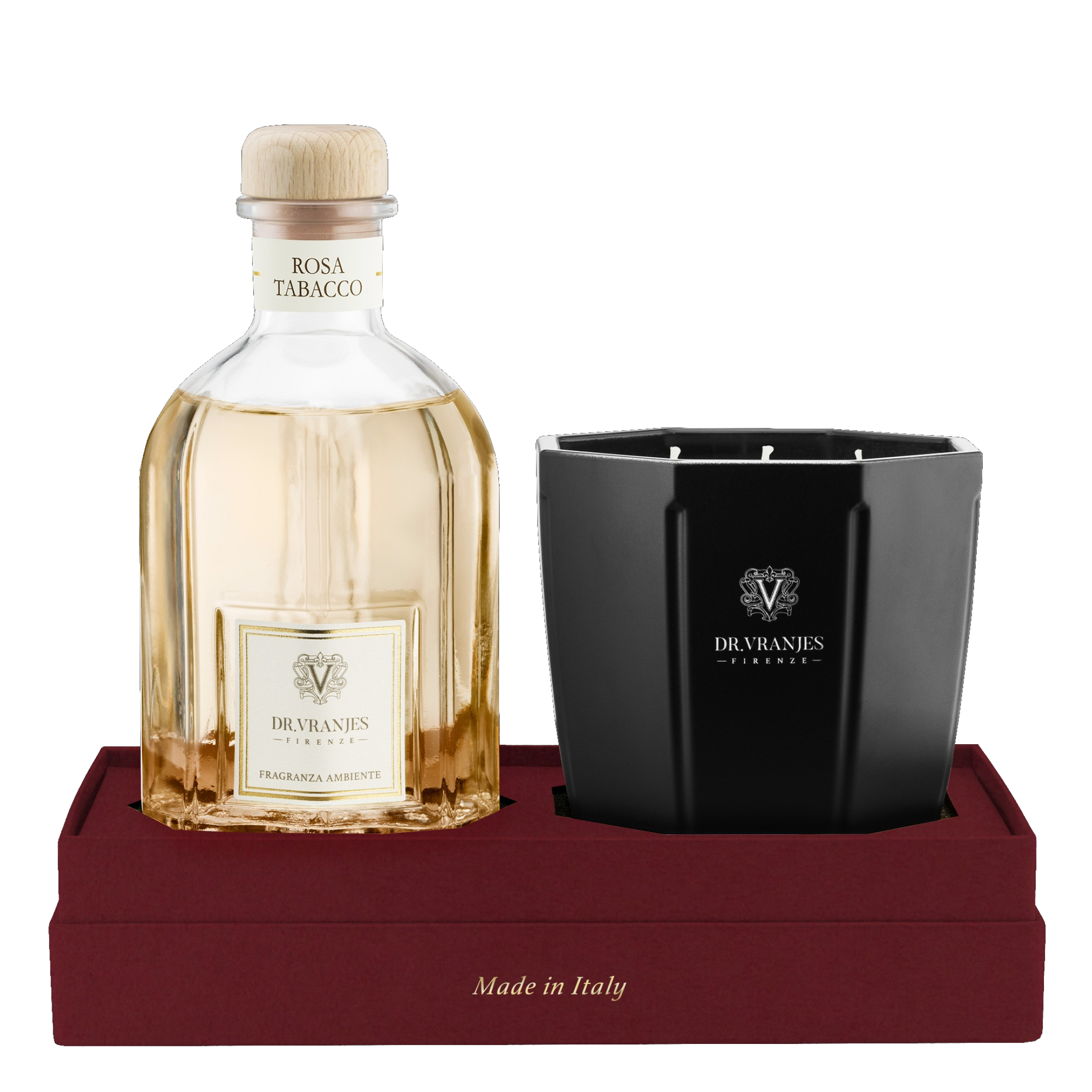 ROSA TABACCO HOLIDY SET DIFFUSER AND CANDLE 0