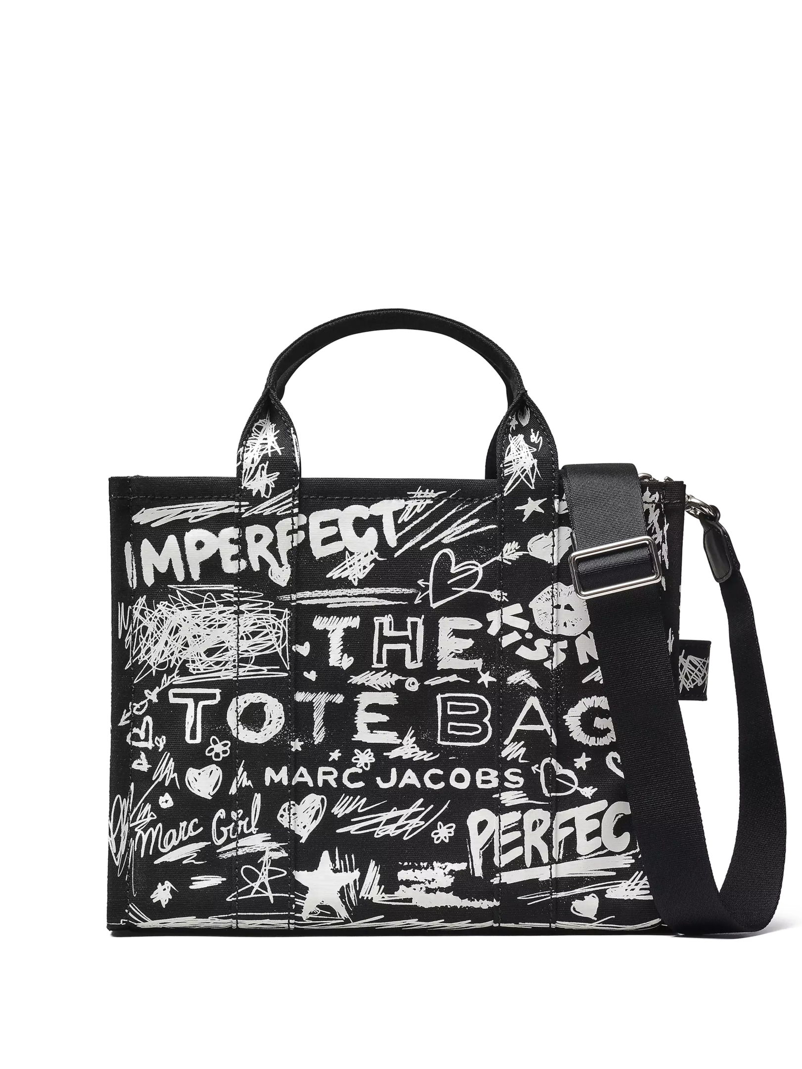 ΓΥΝΑΙΚΕΙΑ ΤΣΑΝΤΑ ΧΕΙΡΟΣ THE PUNK SCRIBBLE CANVAS MEDIUM TOTE BAG 0