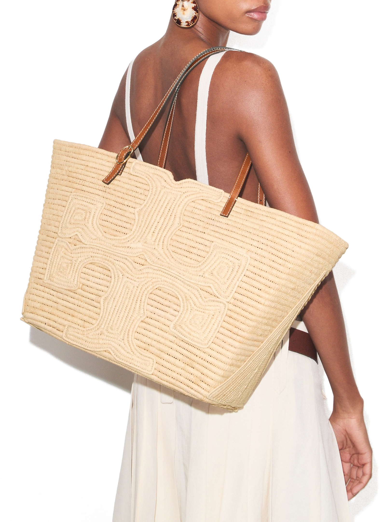 ΓΥΝΑΙΚΕΙΑ ΤΣΑΝΤΑ ΩΜΟΥ ELLA STRUCTURED STRAW LARGE 4