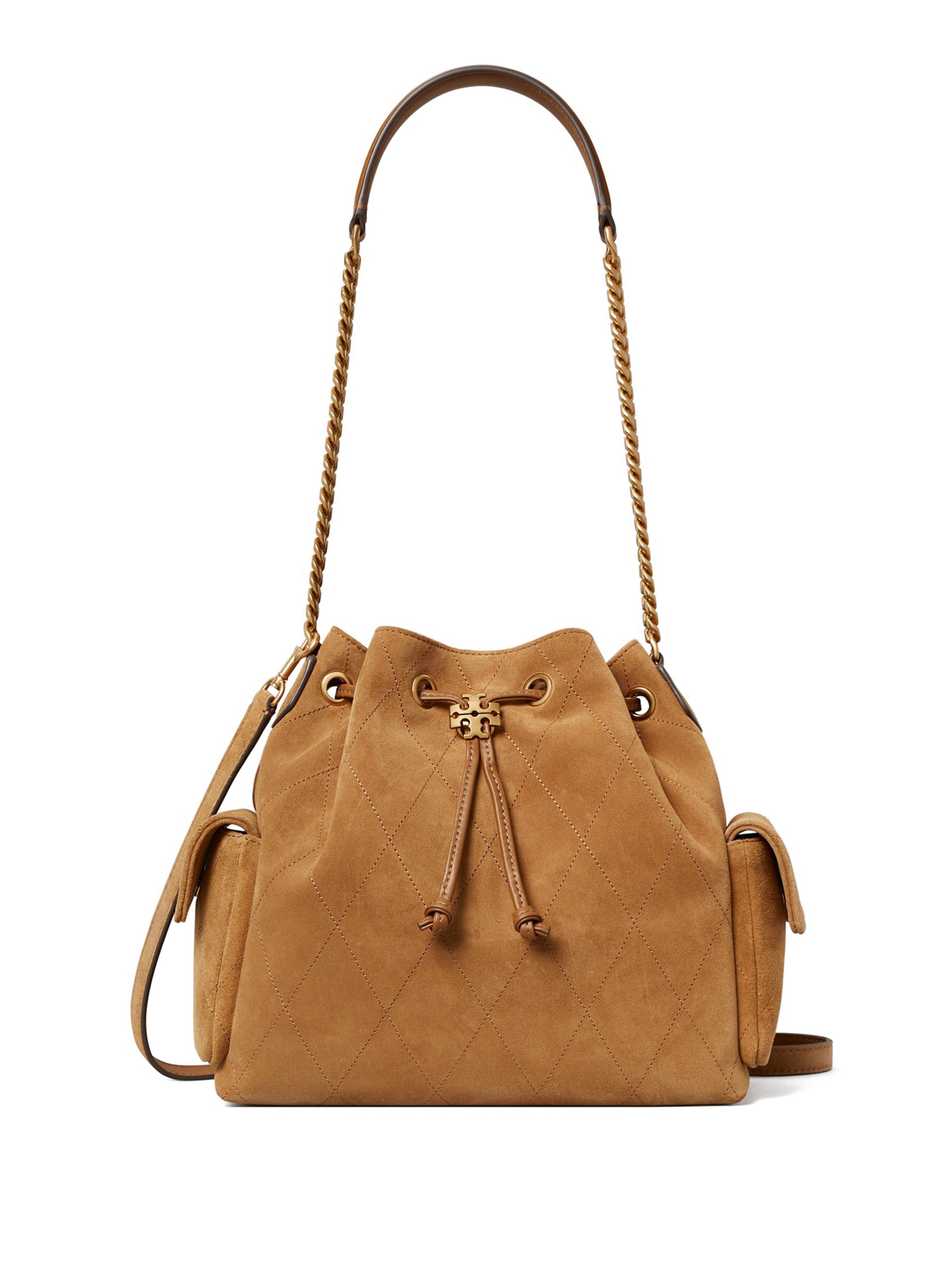 ΓΥΝΑΙΚΕΙΑ ΤΣΑΝΤΑ ΩΜΟΥ CHARLIE QUILTED SUEDE DRAWSTRING 0