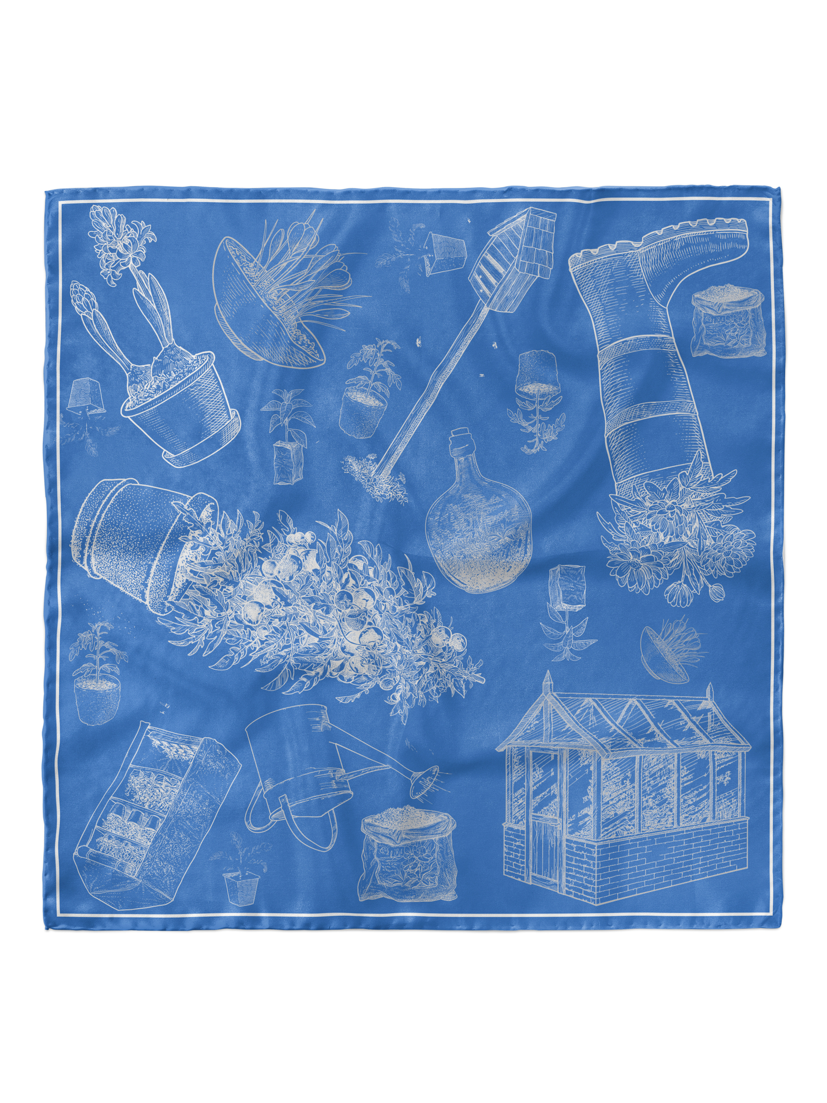 ΜΕΤΑΞΩΤΟ ΜΑΝΤΙΛΙ GARDEN OF BLUE 0