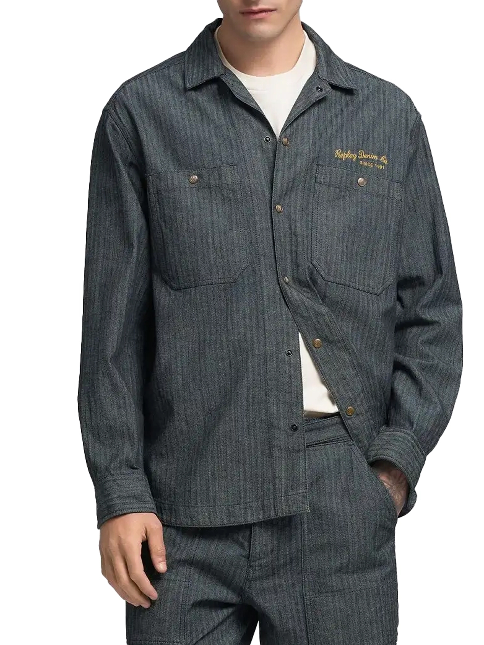 ΑΝΔΡΙΚΟ DENIM ΠΟΥΚΑΜΙΣΟ 1