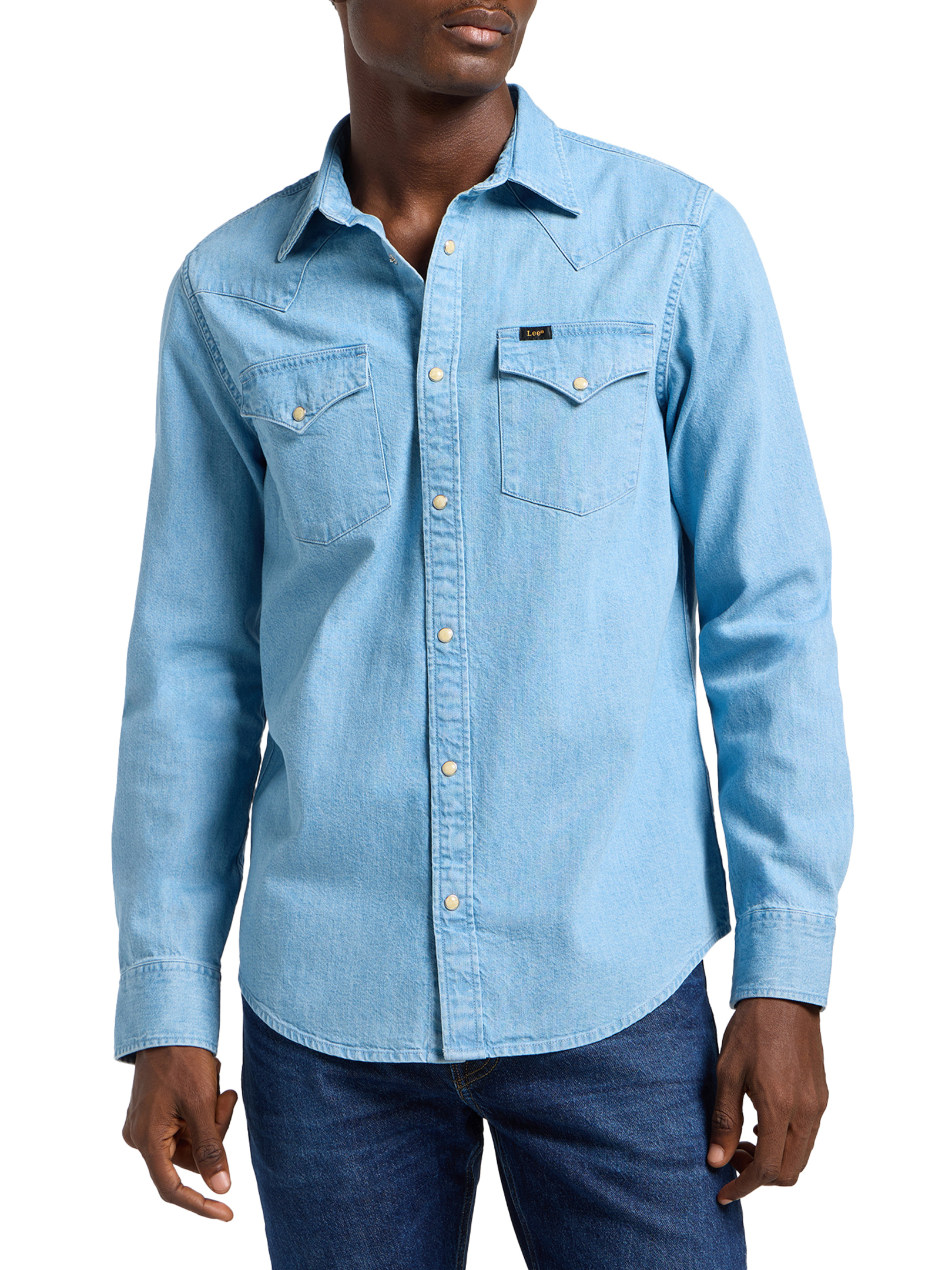 ΑΝΔΡΙΚΟ DENIM ΠΟΥΚΑΜΙΣΟ REGULAR WESTERN 1