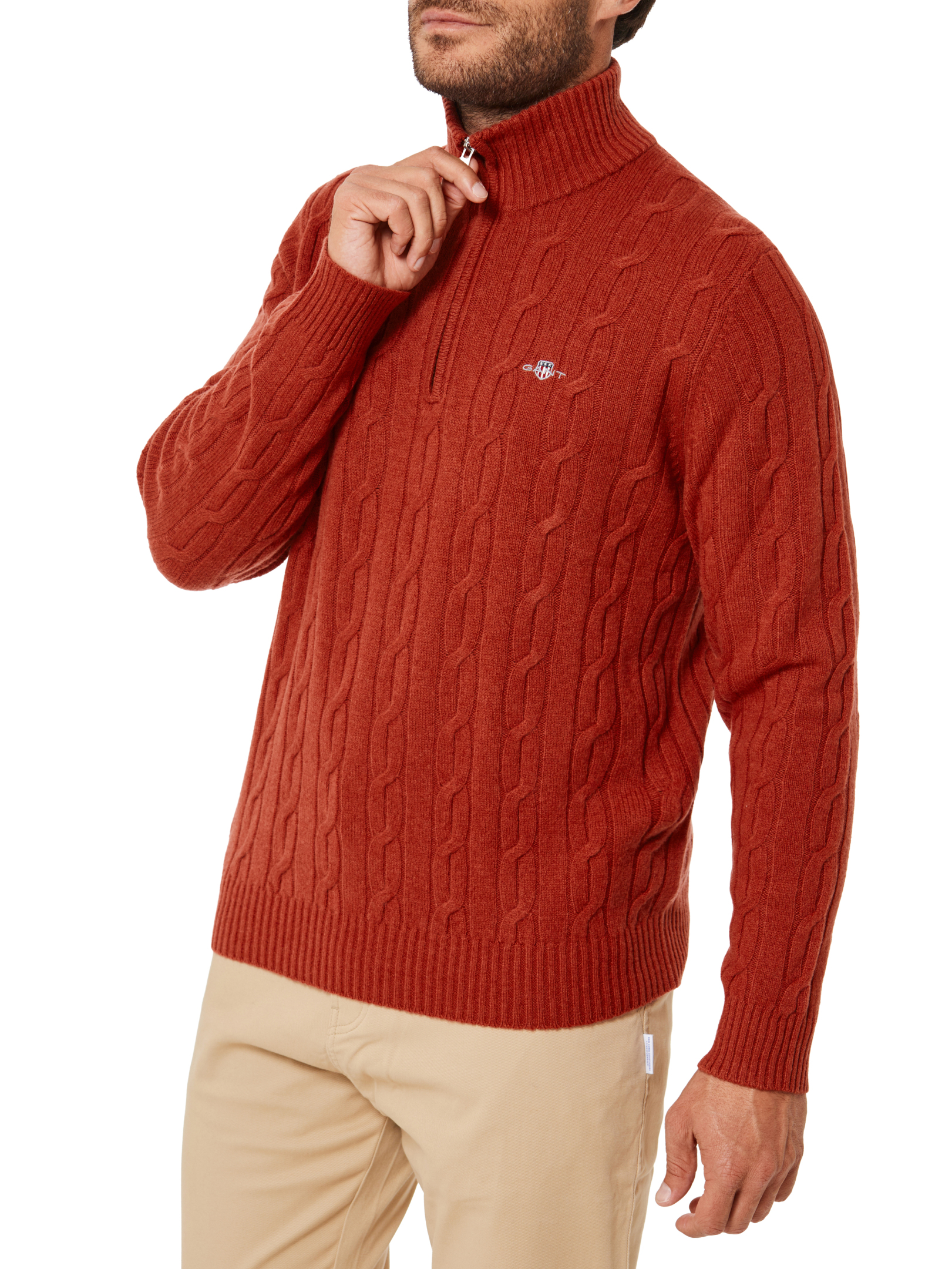 ΑΝΔΡΙΚΟ ΜΑΛΛΙΝΟ ΠΟΥΛΟΒΕΡ HALF-ZIP 1