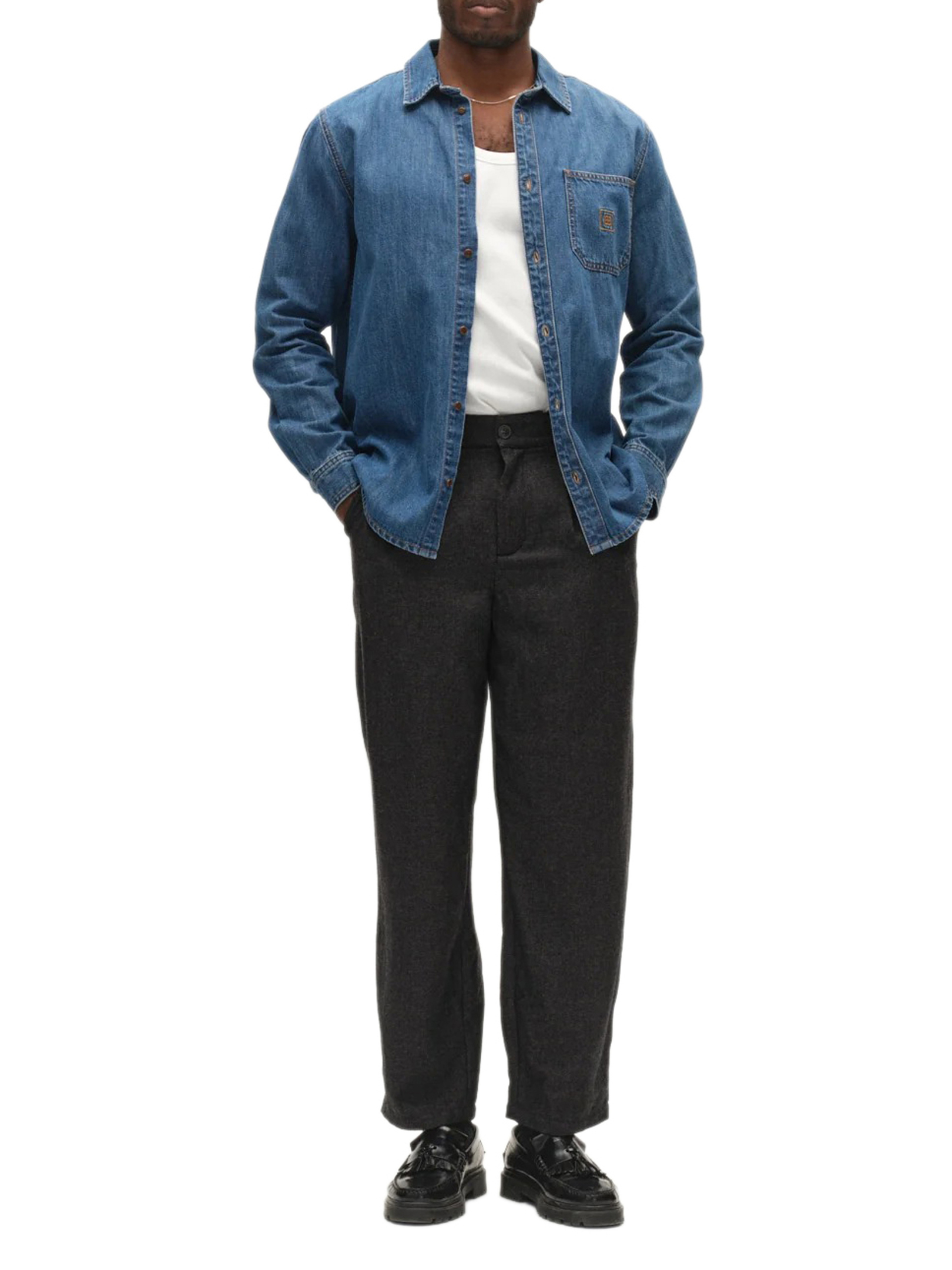 ΑΝΔΡΙΚΟ DENIM ΠΟΥΚΑΜΙΣΟ 1