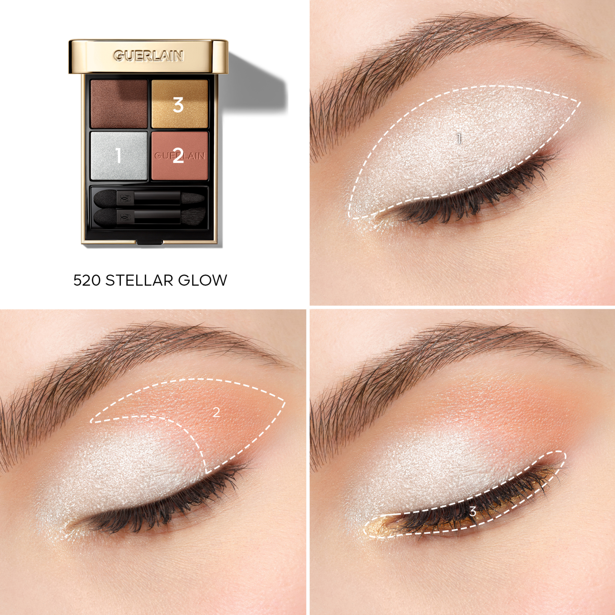 OMBRES G STELLAR GLOW EYESHADOW QUAD - LIMITED EDITION 4