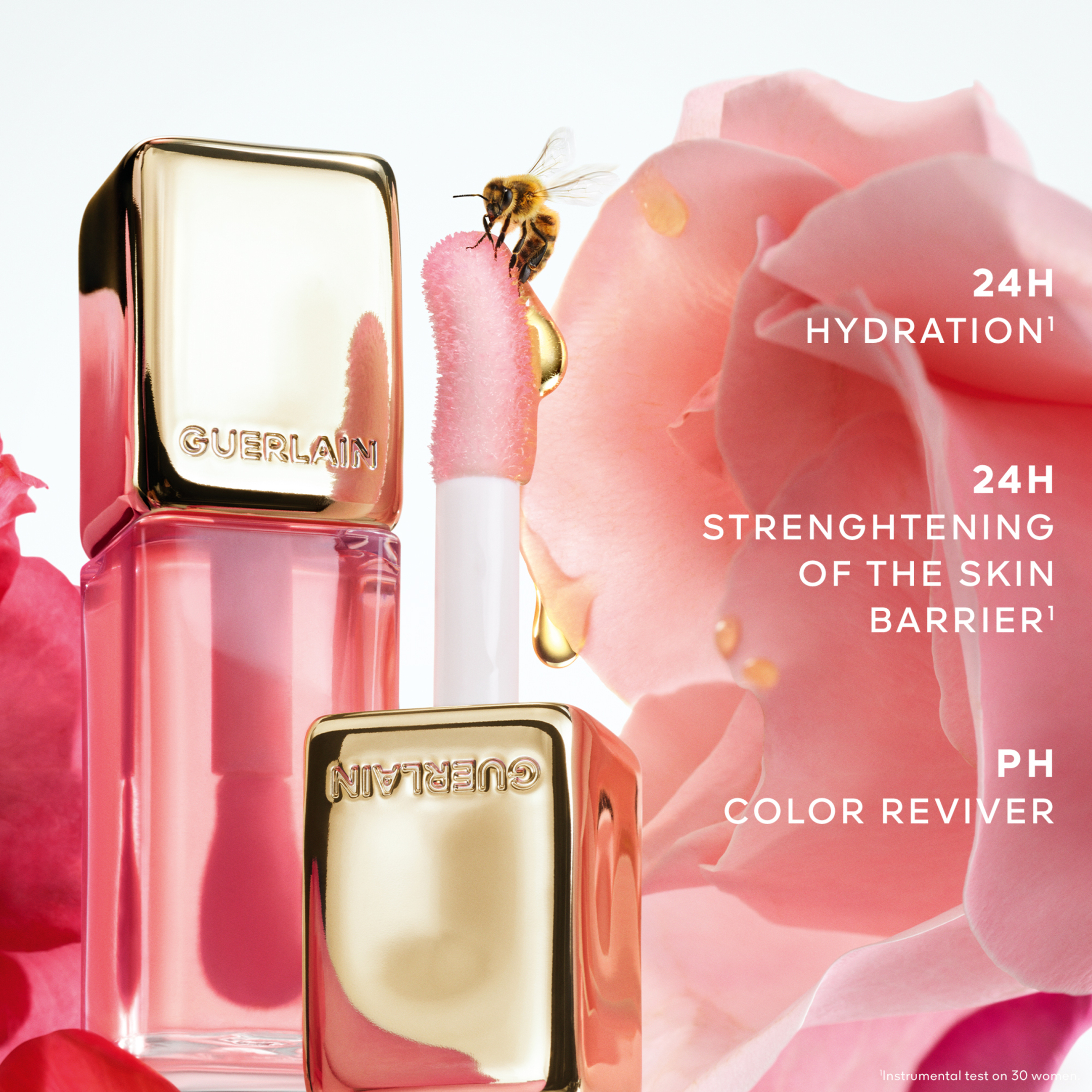 KISSKISS BEE GLOW OIL 92% NATURAL-ORIGIN HONEY TINT LIP OIL 5