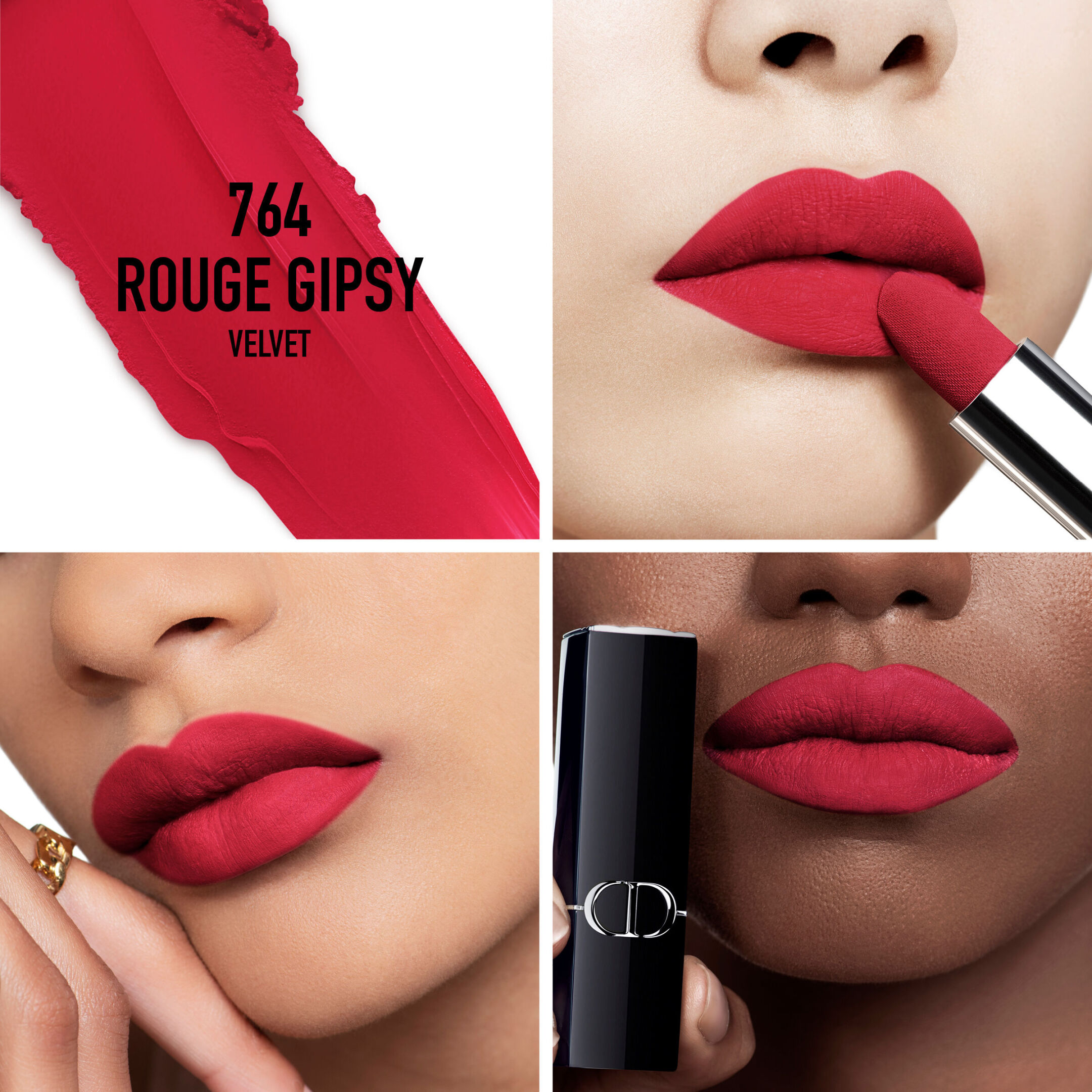 ROUGE DIOR LIPSTICK - COMFORT AND LONG WEAR - HYDRATING FLORAL LIP CARE 3
