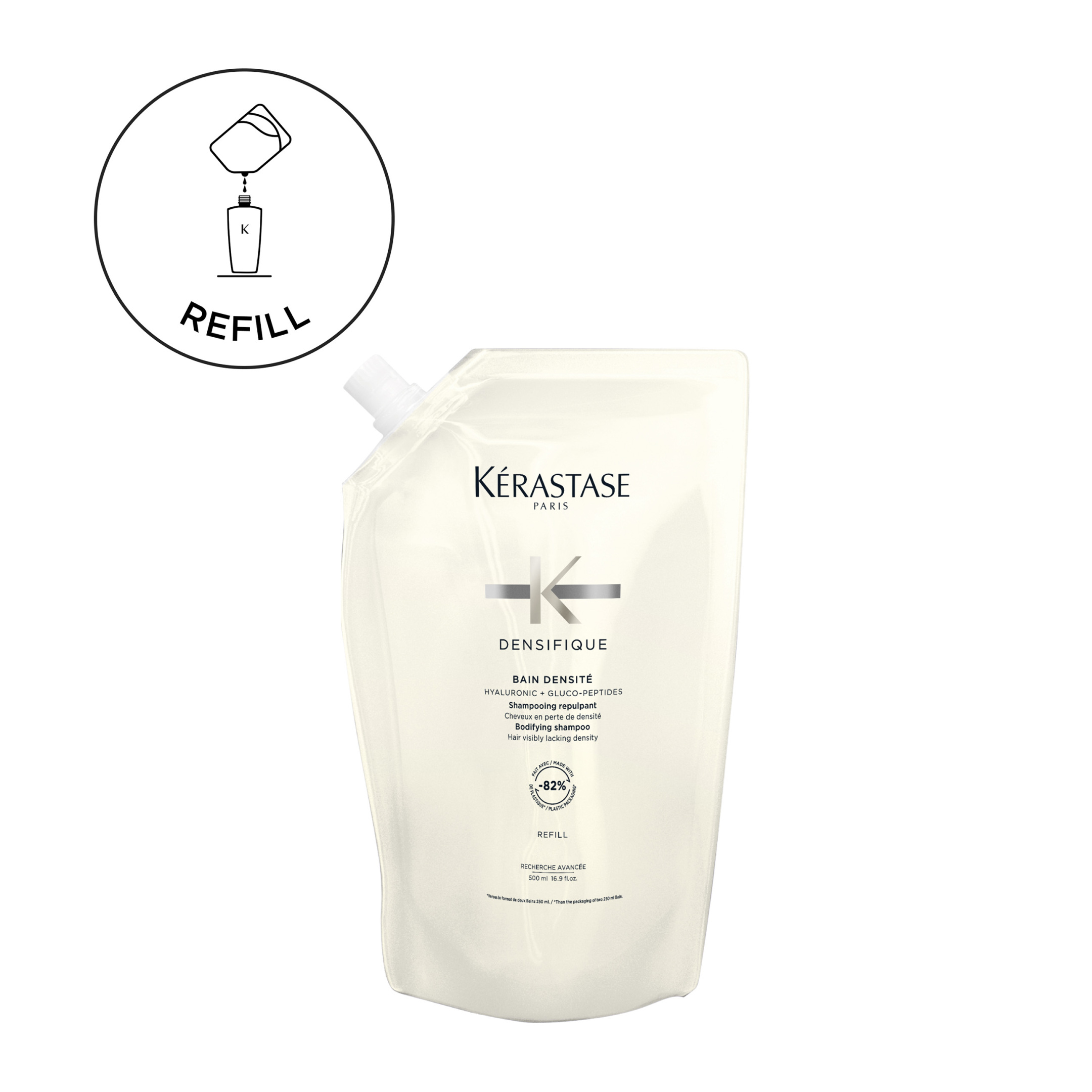 DENSIFIQUE REFILL ΣΑΜΠΟΥΑΝ BAIN DENSITÉ ΓΙΑ ΜΑΛΛΙΑ ΜΕ ΟΡΑΤΗ ΈΛΛΕΙΨΗ ΠΥΚΝΟΤΗΤΑΣ 0