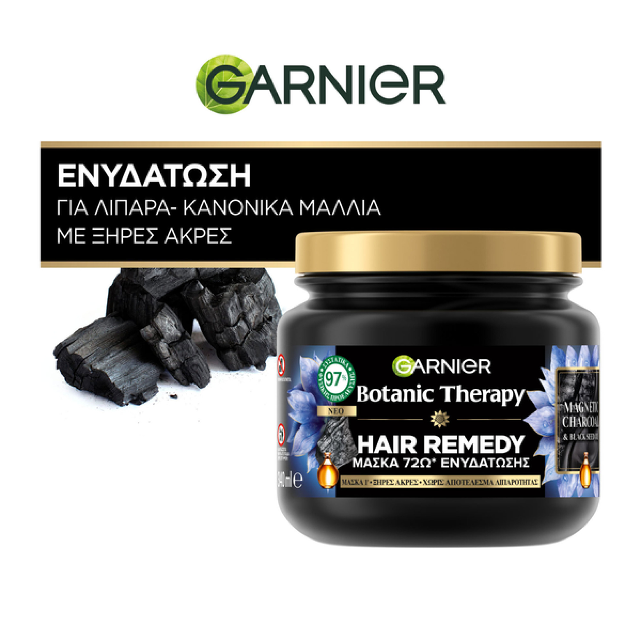 BOTANIC THERAPY ΜΑΣΚΑ ΜΑΛΛΙΩΝ MAGNETIC CHARCOAL 5