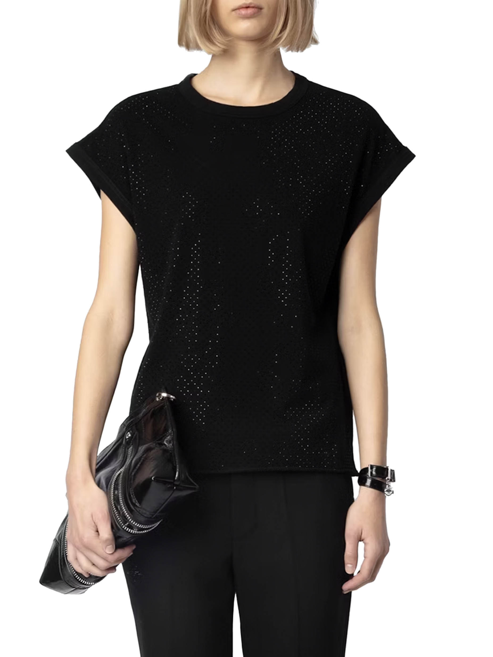 ΓΥΝΑΙΚΕΙΟ T-SHIRT ΜΕ ΚΡΥΣΤΑΛΛΟΥΣ CECILIA 1