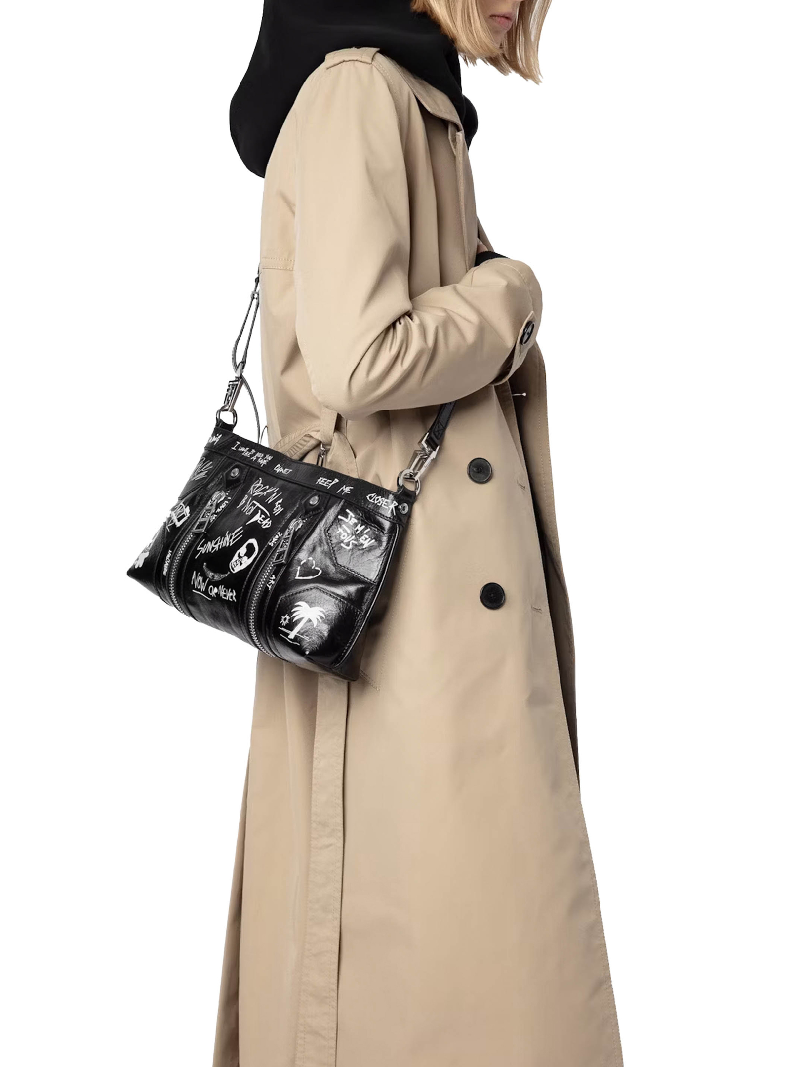 ΓΥΝΑΙΚΕΙΑ ΔΕΡΜΑΤΙΝΗ ΤΣΑΝΤΑ ΩΜΟΥ SUNNY MOOD  4