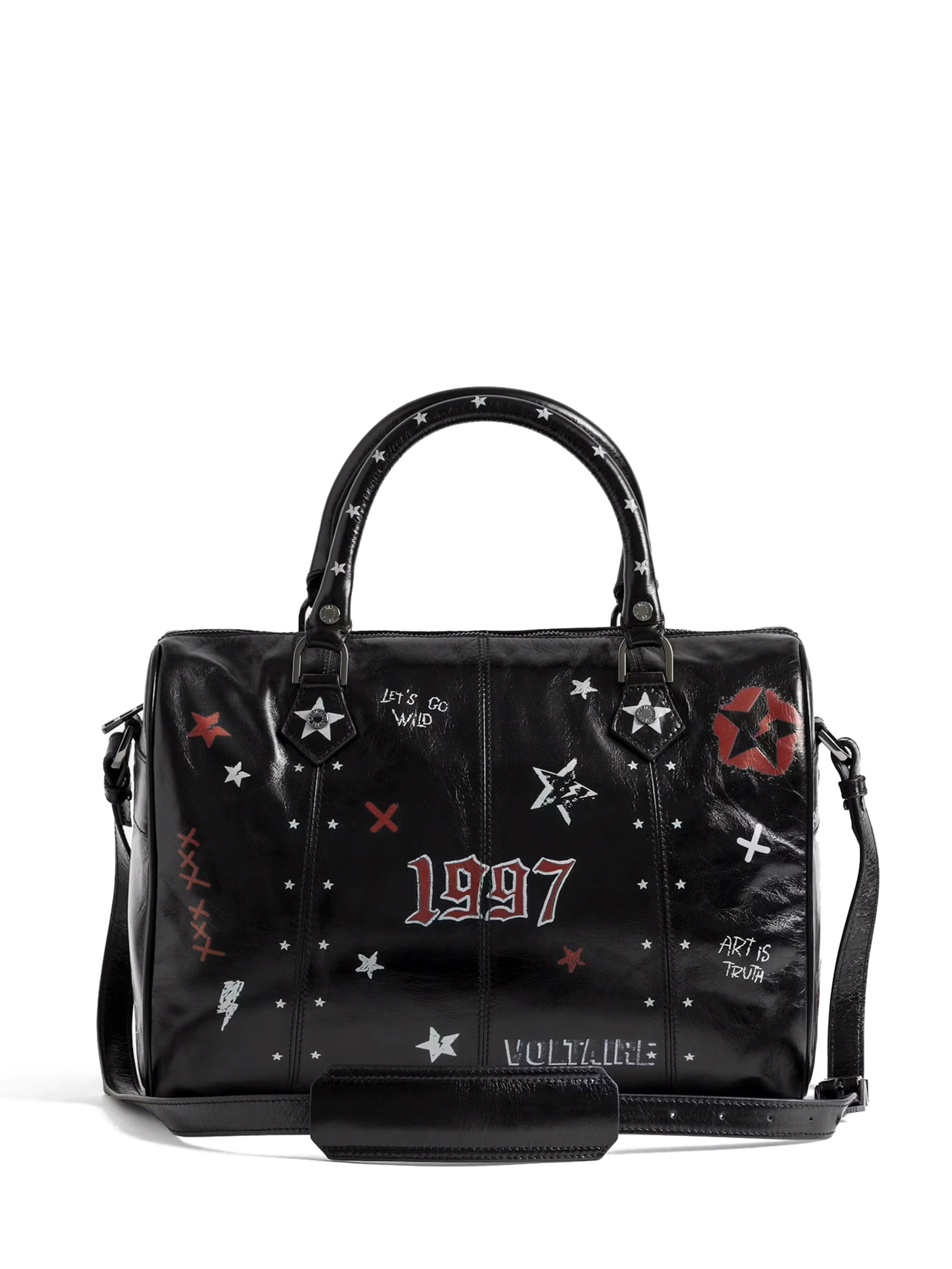 ΓΥΝΑΙΚΕΙΑ ΔΕΡΜΑΤΙΝΗ ΤΣΑΝΤΑ ΧΕΙΡΟΣ SUNNY VIBE MEDIUM PUNK 1