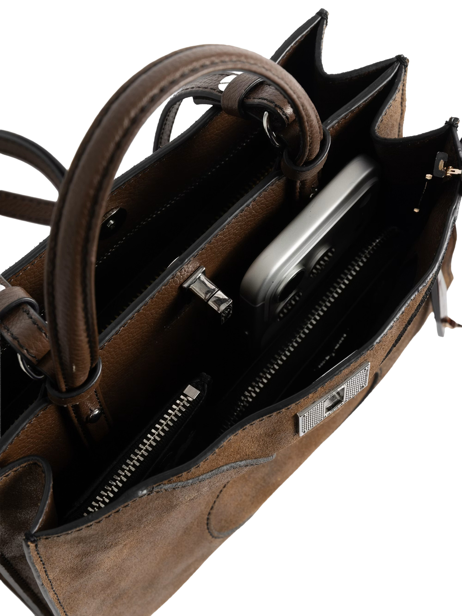 ΓΥΝΑΙΚΕΙΑ SUEDE ΤΣΑΝΤΑ ΧΕΙΡΟΣ JACK MINI 3