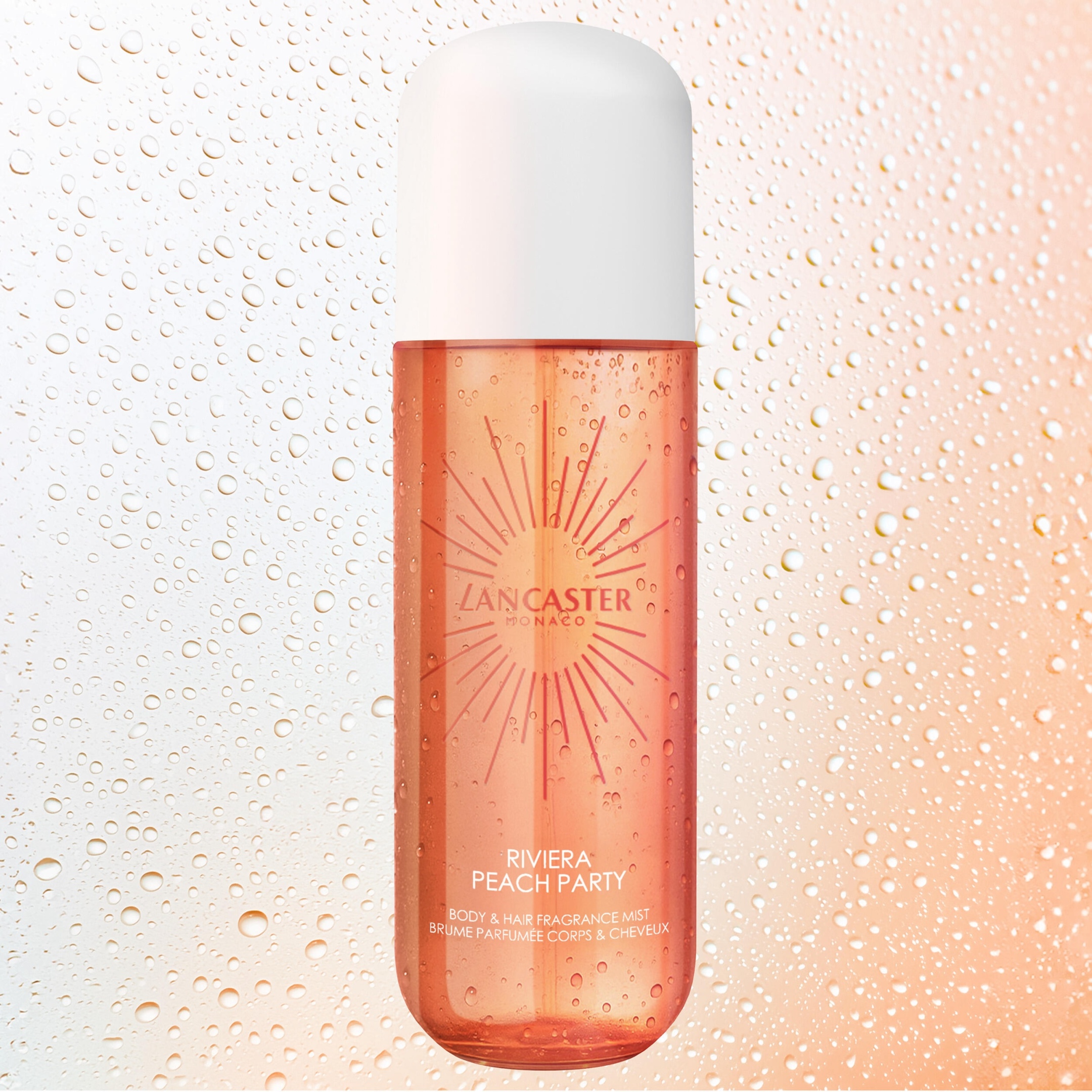 LANCASTER RIVIERA PEACH PARTY BODY & HAIR FRAGRANCE MIST 236ML 4