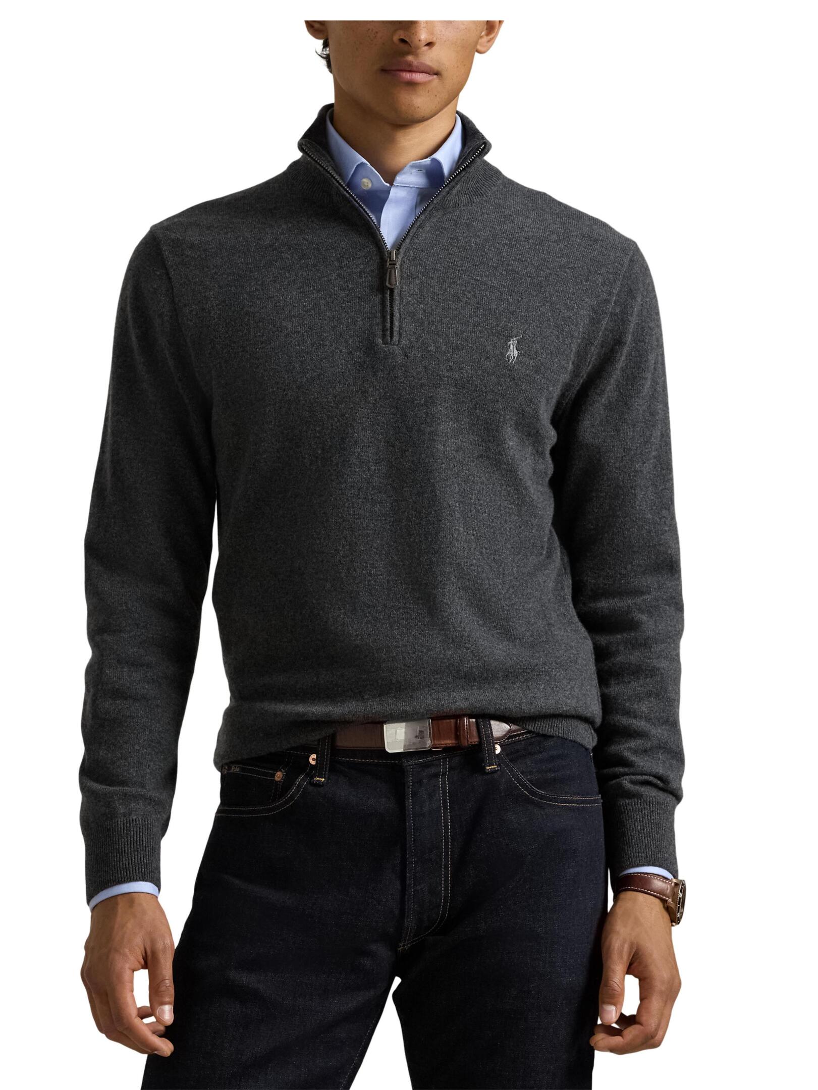 ΑΝΔΡΙΚΟ ΜΑΛΛΙΝΟ ΠΟΥΛΟΒΕΡ HALF-ZIP 1