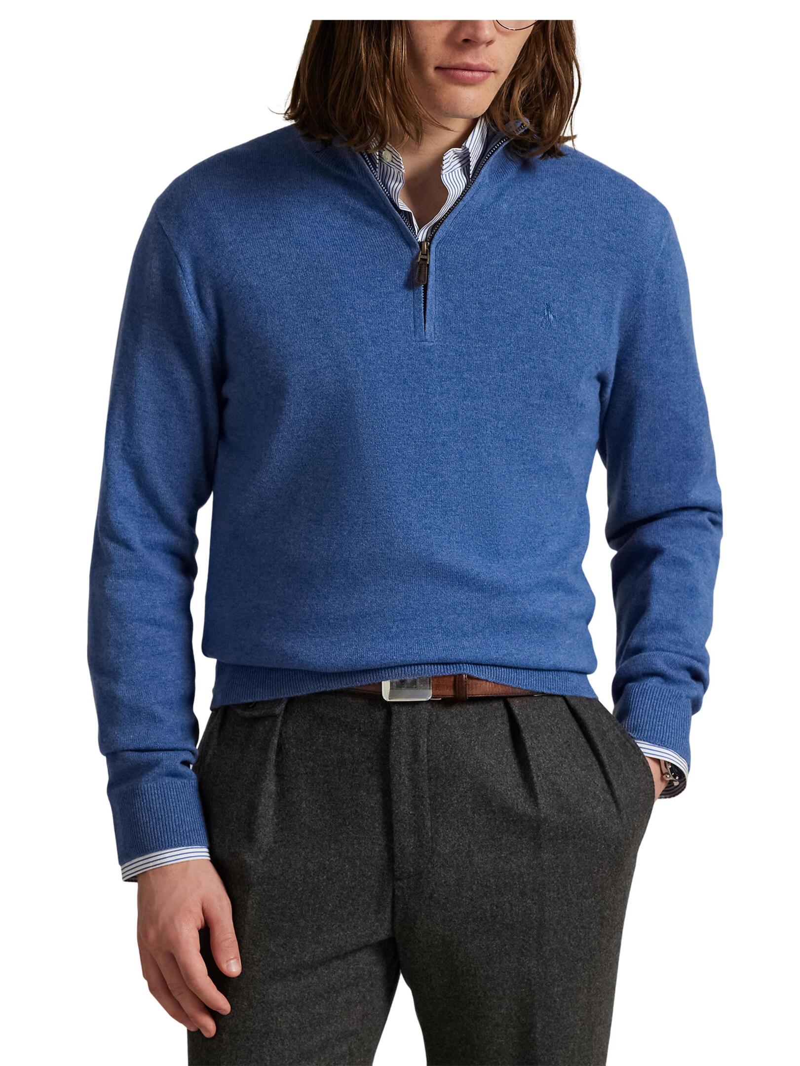 ΑΝΔΡΙΚΟ ΜΑΛΛΙΝΟ ΠΟΥΛΟΒΕΡ HALF-ZIP 1