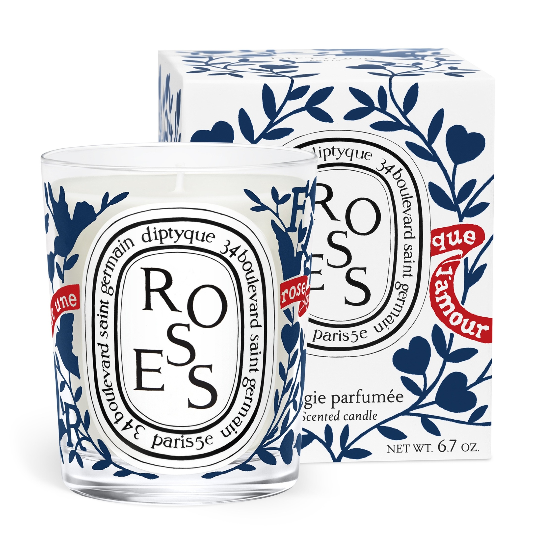 VALENTINES LIMITED EDITION ROSES SCENTED CANDLE 1