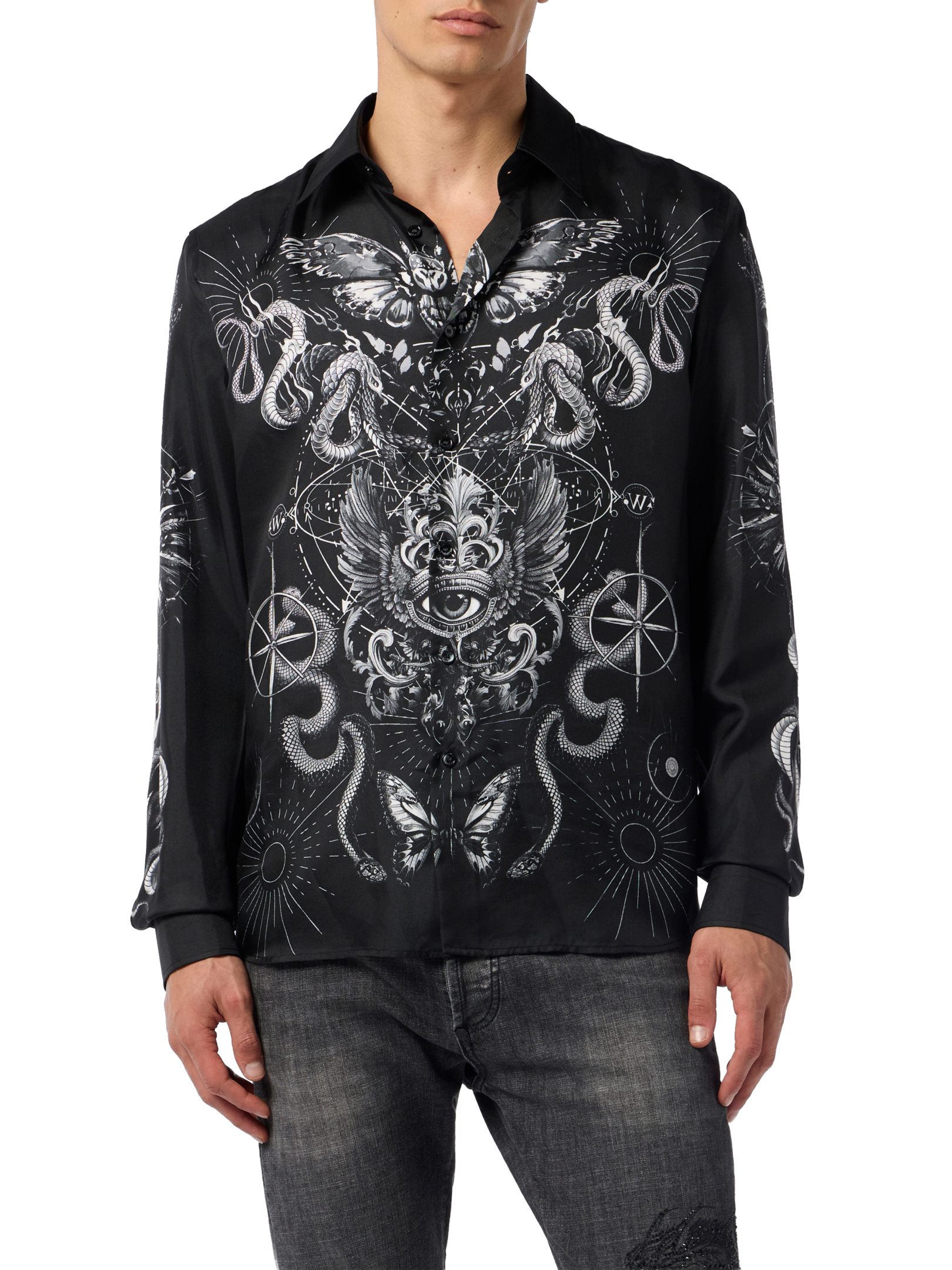 ΑΝΔΡΙΚΟ ΠΟΥΚΑΜΙΣΟ ALL-OVER TATTOO 1