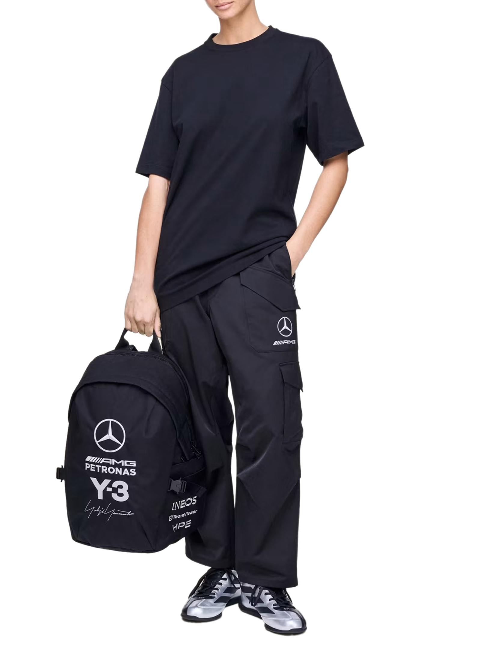 Y-3 x MERCEDES UNISEX ΣΑΚΙΔΙΟ ΠΛΑΤΗΣ F1 TEAM 3
