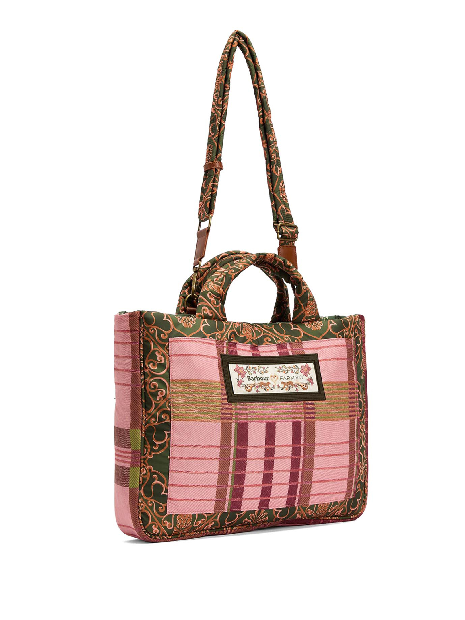 ΓΥΝΑΙΚΕΙΑ ΤΣΑΝΤΑ ΧΕΙΡΟΣ BARBOUR x FARM RIO MARIA CLARA TOTE BAG 2