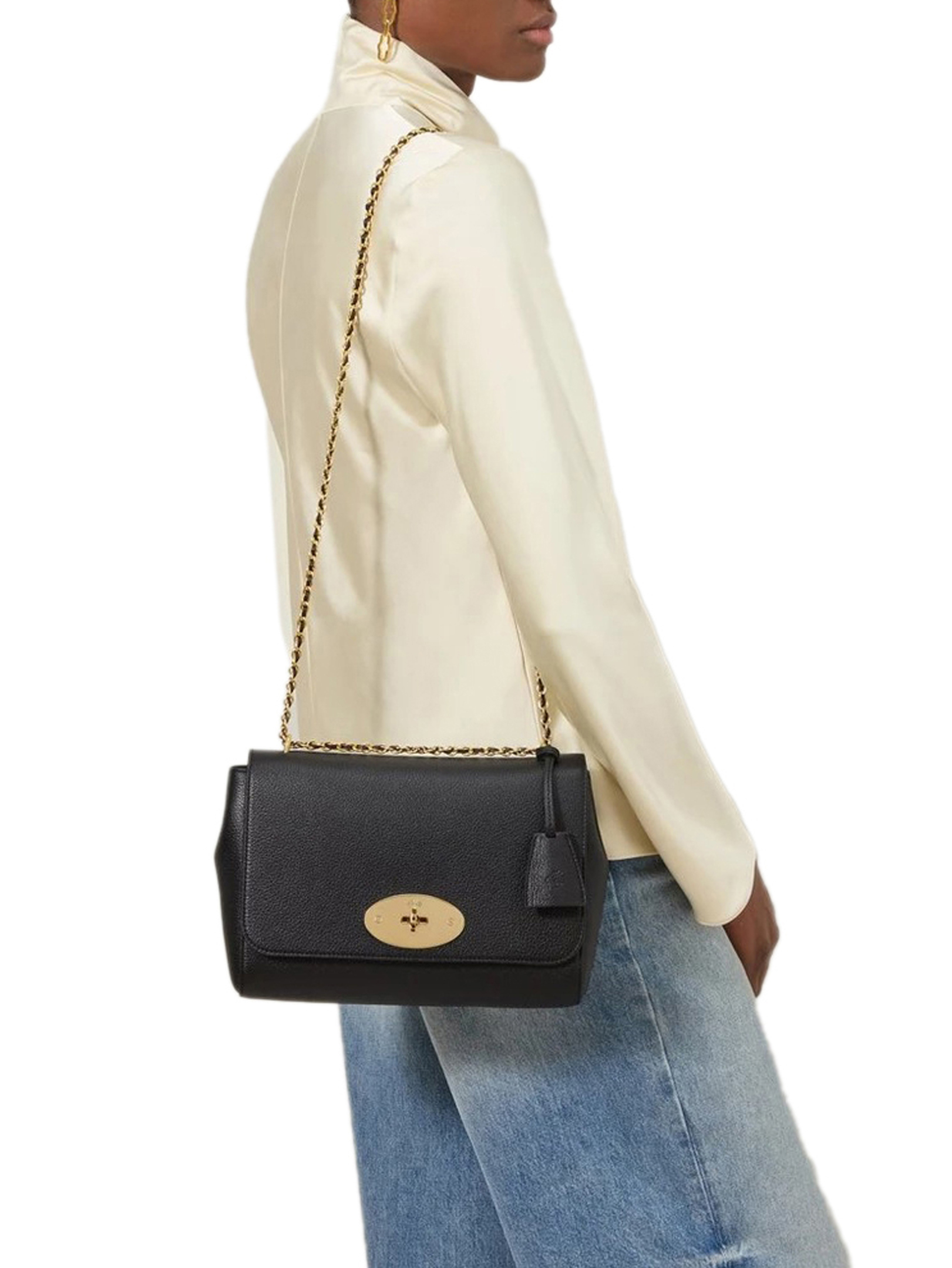 ΓΥΝΑΙΚΕΙΑ ΔΕΡΜΑΤΙΝΗ ΤΣΑΝΤΑ ΩΜΟΥ MEDIUM LILY GLOSSY GOAT 4