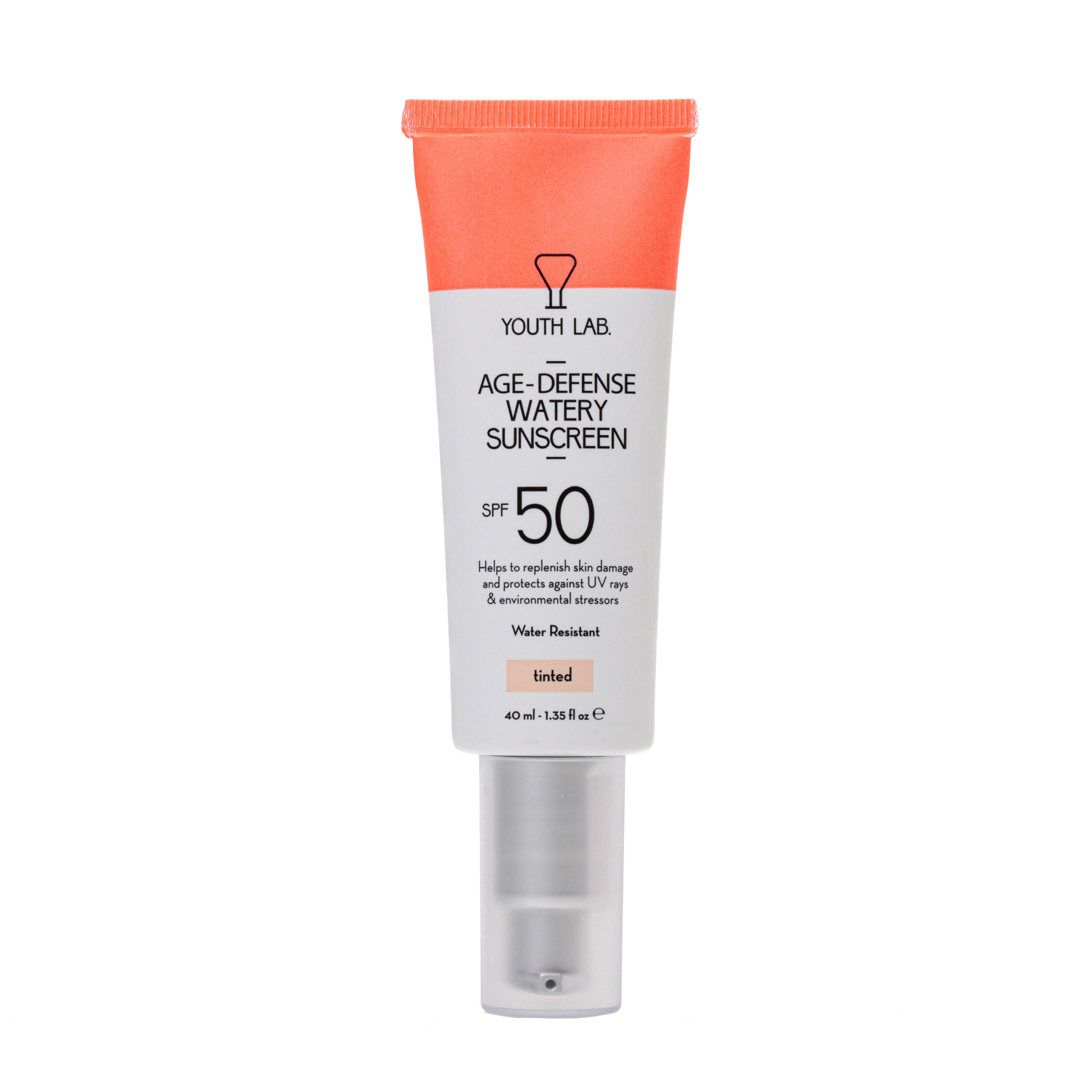 AGE-DEFENSE WATERY SUNSCREEN SPF 50 TINTED 0