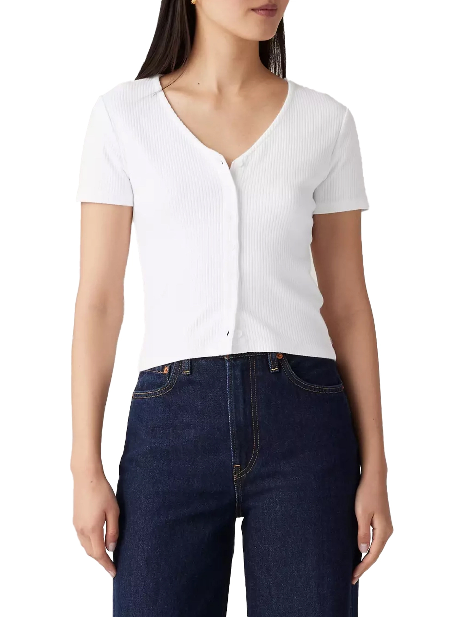 ΓΥΝΑΙΚΕΙΟ V T-SHIRT ΜΕ ΚΟΥΜΠΙΑ 1