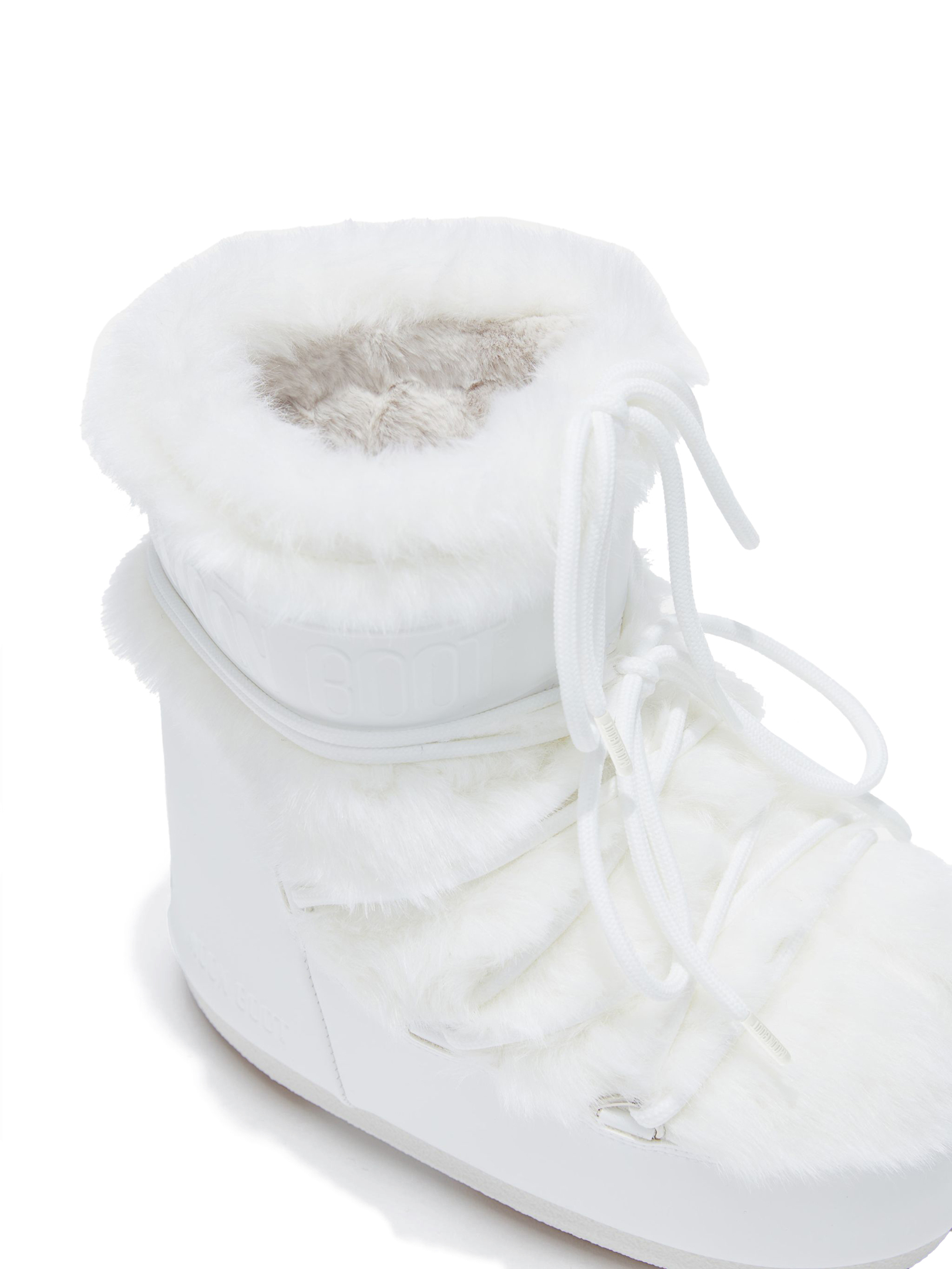 ΜΠΟΤΕΣ ΧΙΟΝΙΟΥ ICON LOW FAUX-FUR 5
