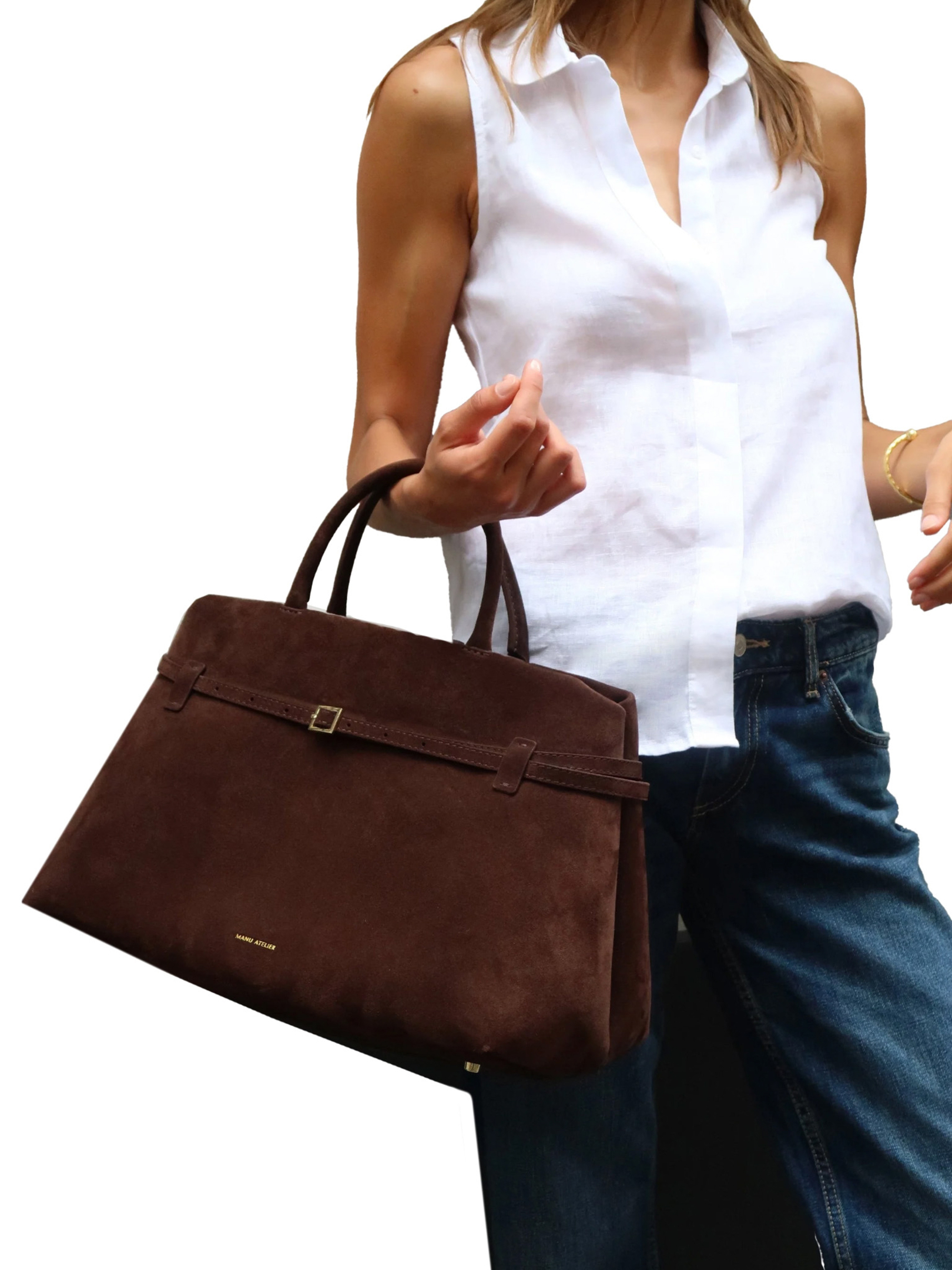 ΓΥΝΑΙΚΕΙΑ SUEDE ΤΣΑΝΤΑ ΧΕΙΡΟΣ LE CAMBON 40 4