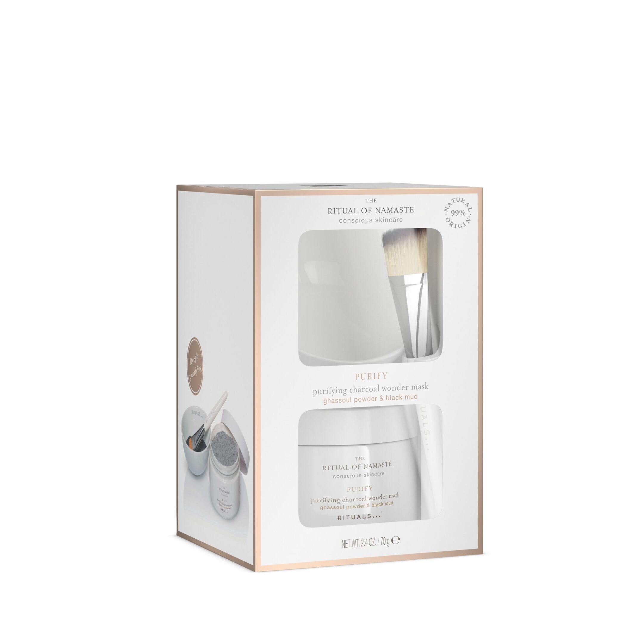 RITUAL OF NAMASTE PURIFYING CHARCOAL WONDER MASK 1