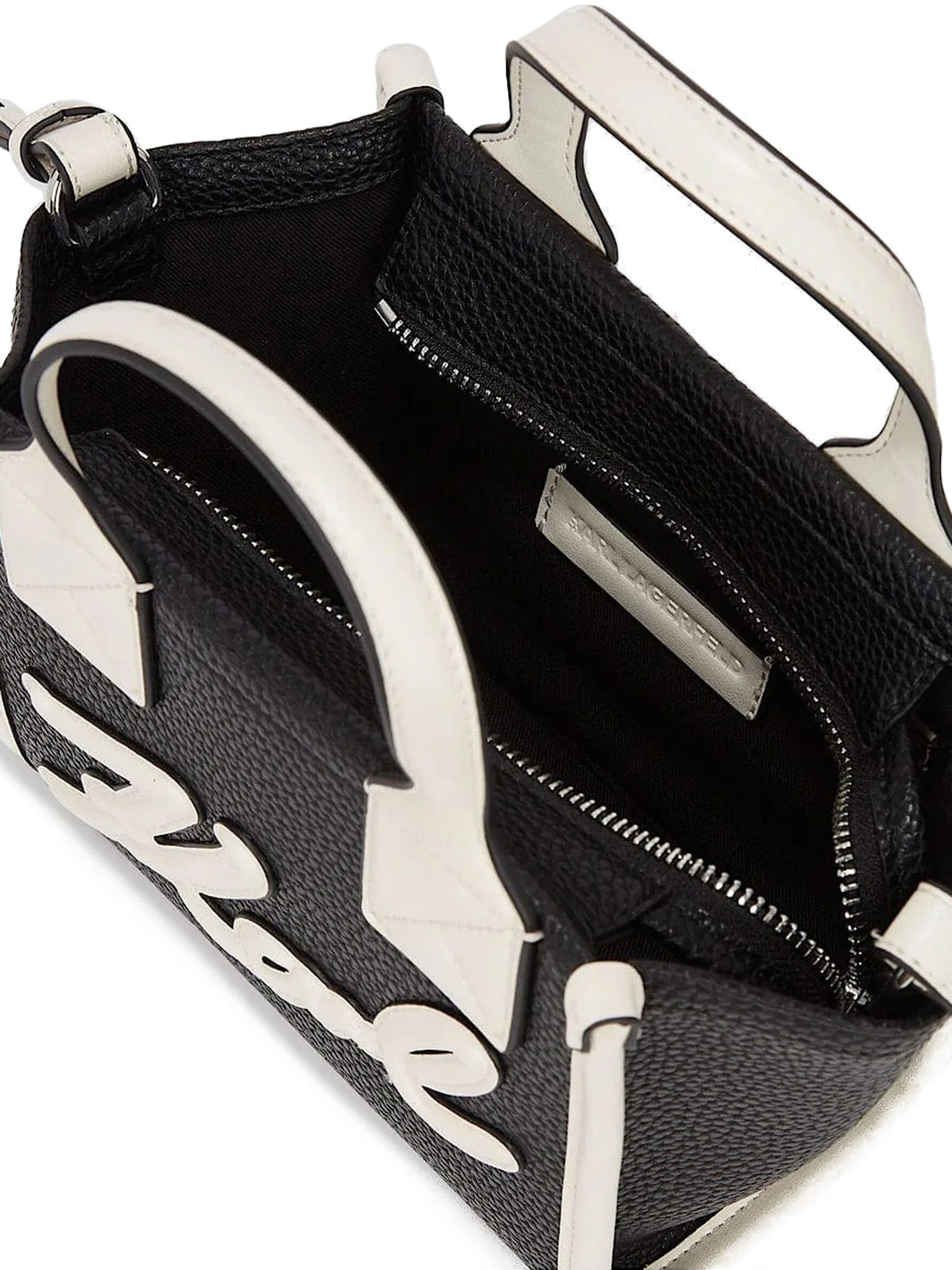 K/SKUARE SM TOTE GRAINY 1AV BLACK-NICKEL 2