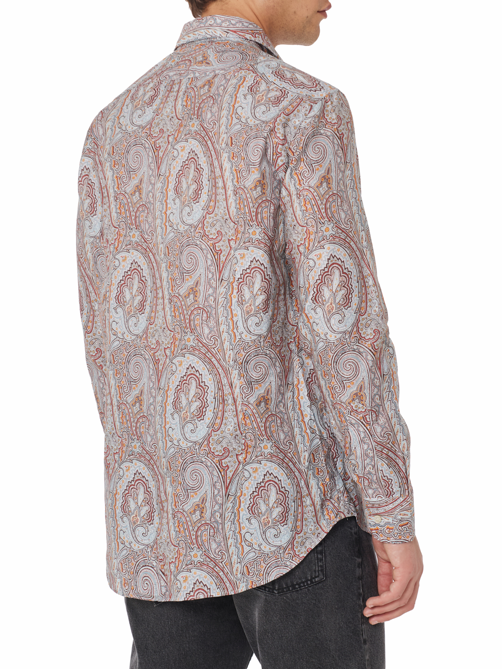 SHIRT ROMA LOGO X0830-PRINT ON GREY BASE 5