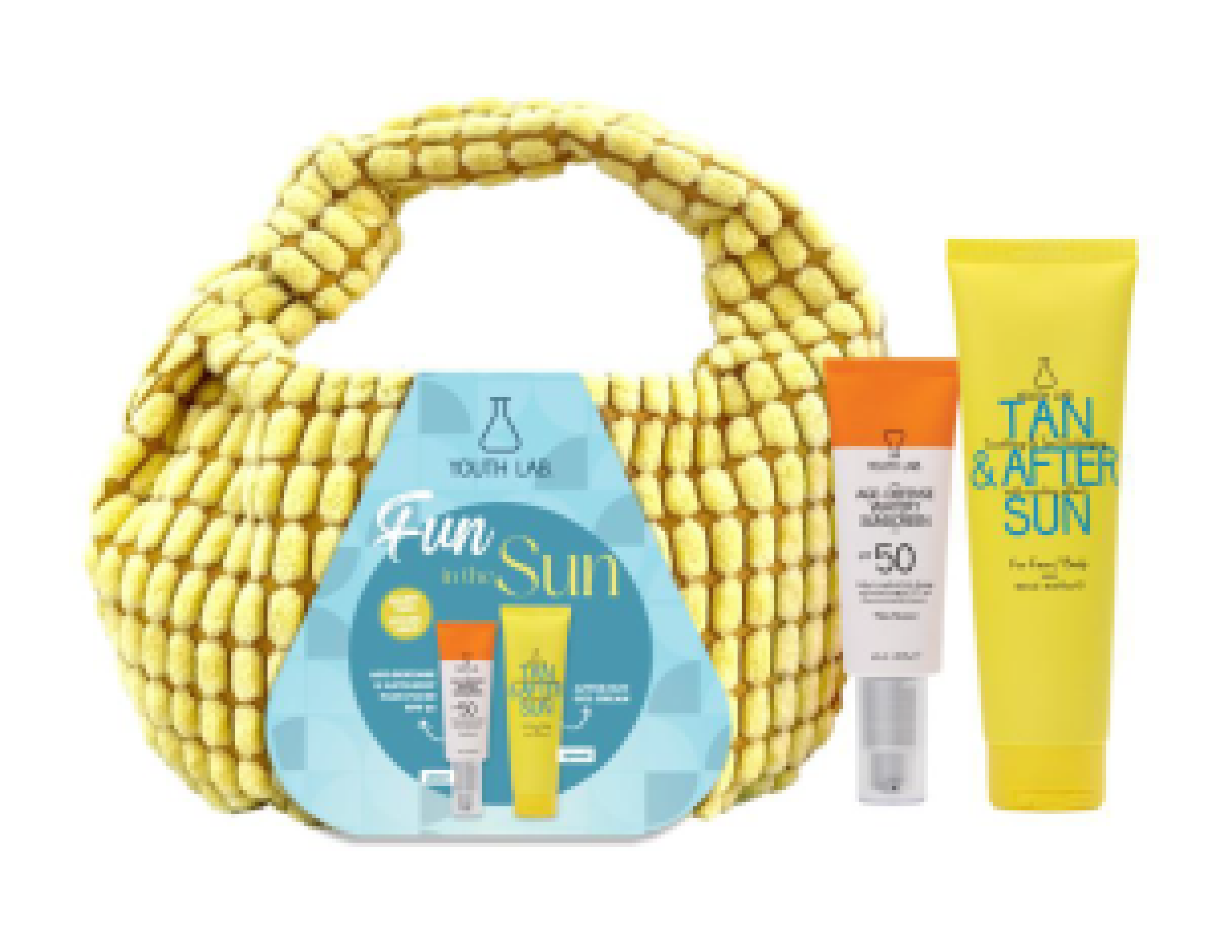 SUMMER SET 2026 VALUE SET YELLOW POUCH- AGE DEFENSE & TAN & AFTER SUN    0