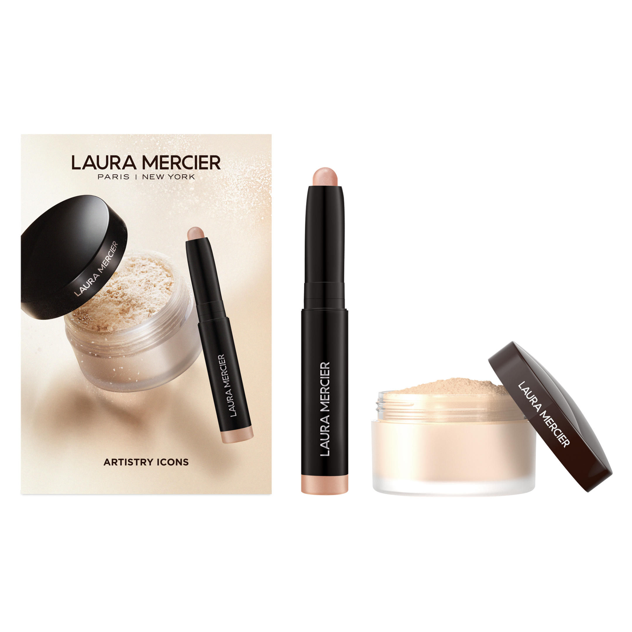 TRANSLUCENT LOOSE SETTING POWDER AND MINI CAVIAR STICK EYE SHADOW SET 0