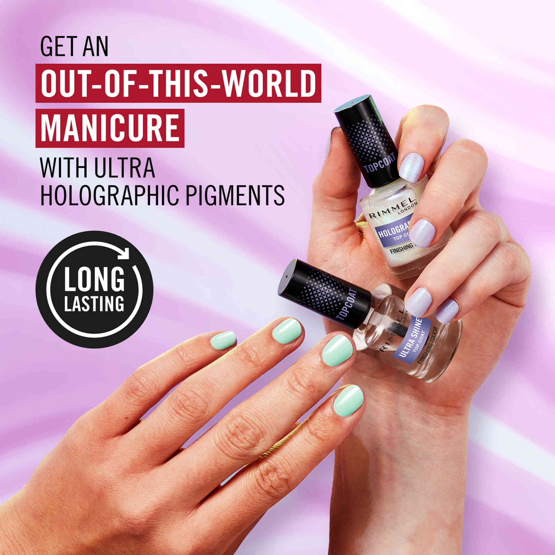 LONDON HOLOGRAPHIC NAIL POLISH TOP COAT 4