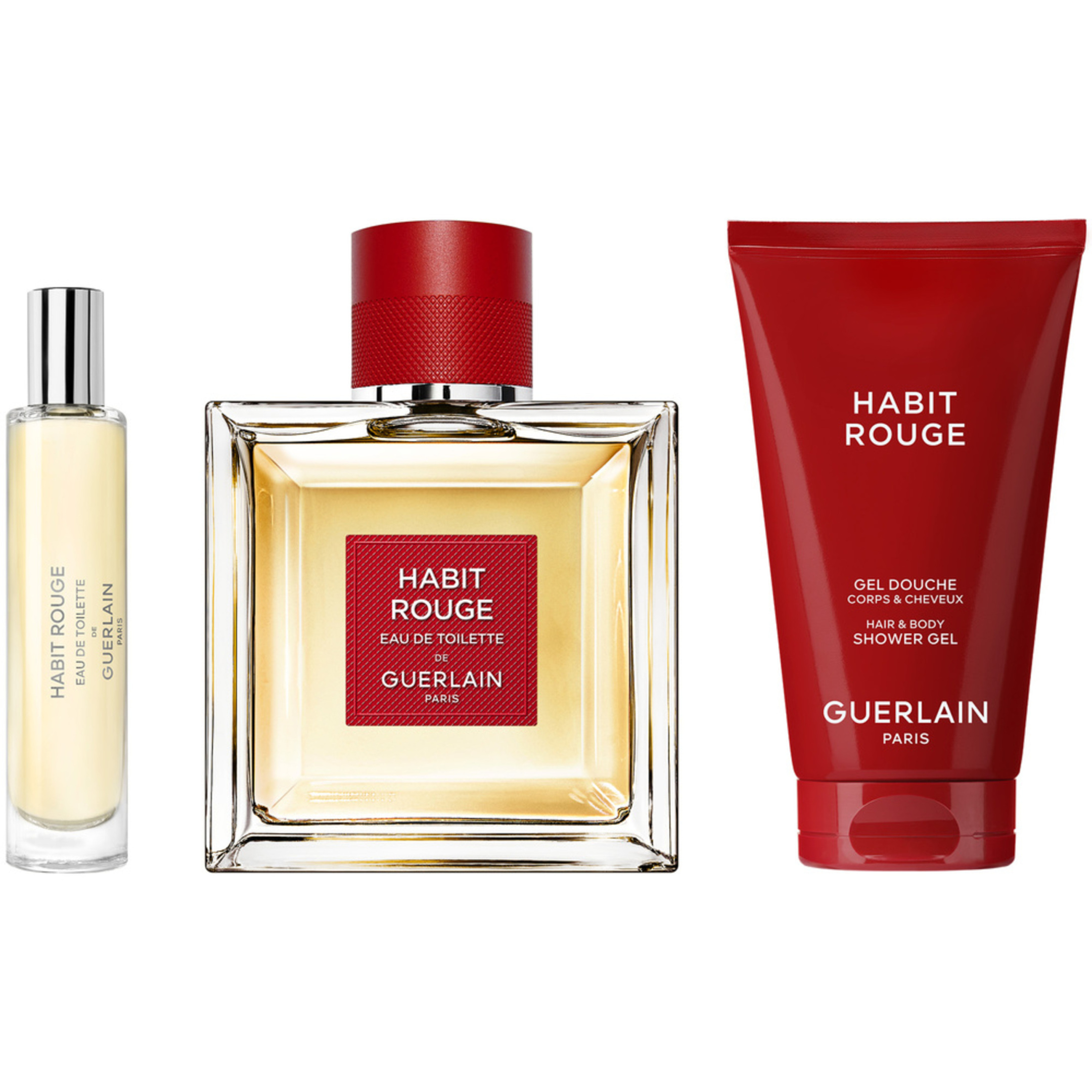 HABIT ROUGE DE GUERLAIN PARIS - EAU DE TOILETTE GIFT SET 0