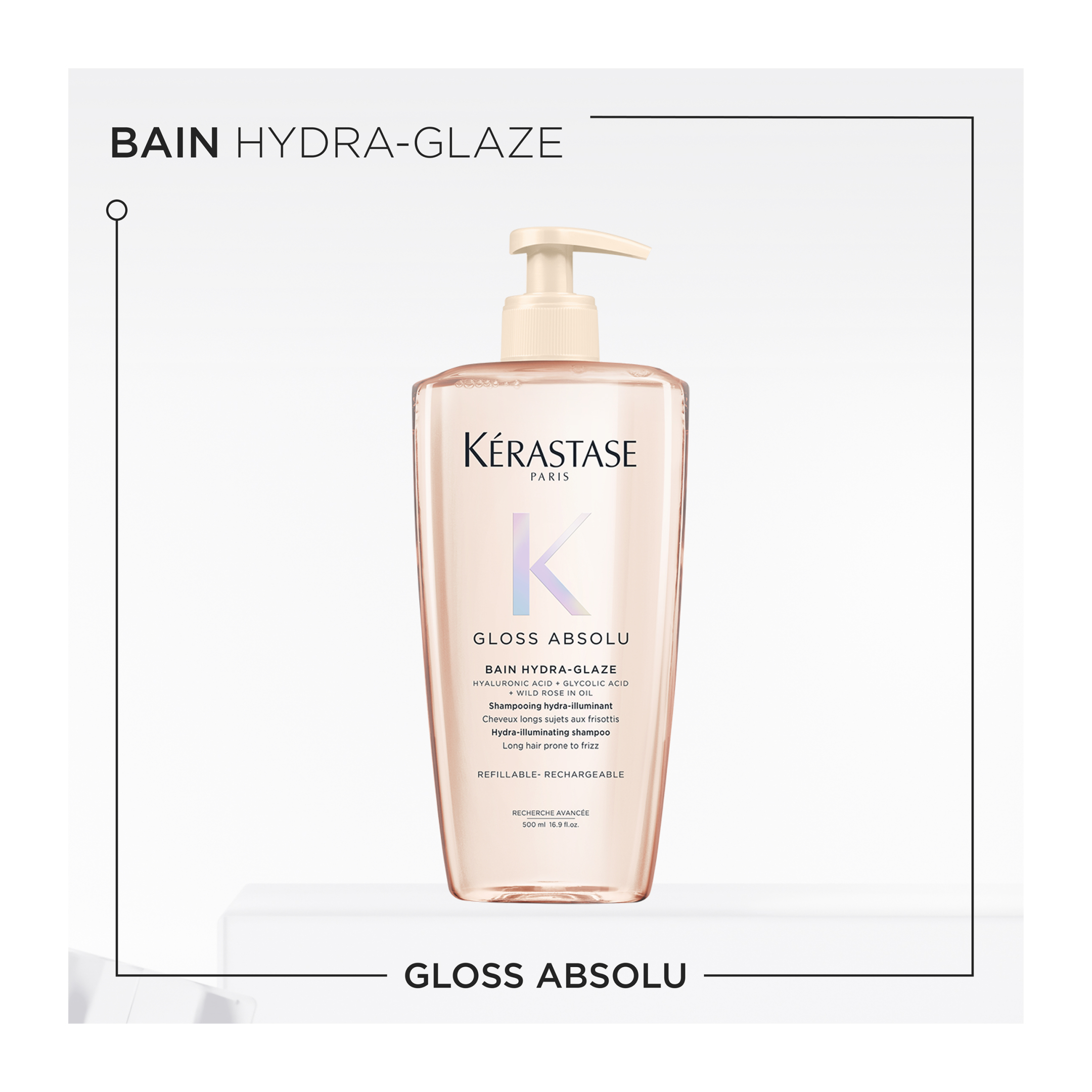 GLOSS ABSOLU BAIN HYDRA-GLAZE ΣΑΜΠΟΥΑΝ ΓΙΑ ΛΕΙΑ & ΛΑΜΠΕΡΑ ΜΑΛΛΙΑ 1